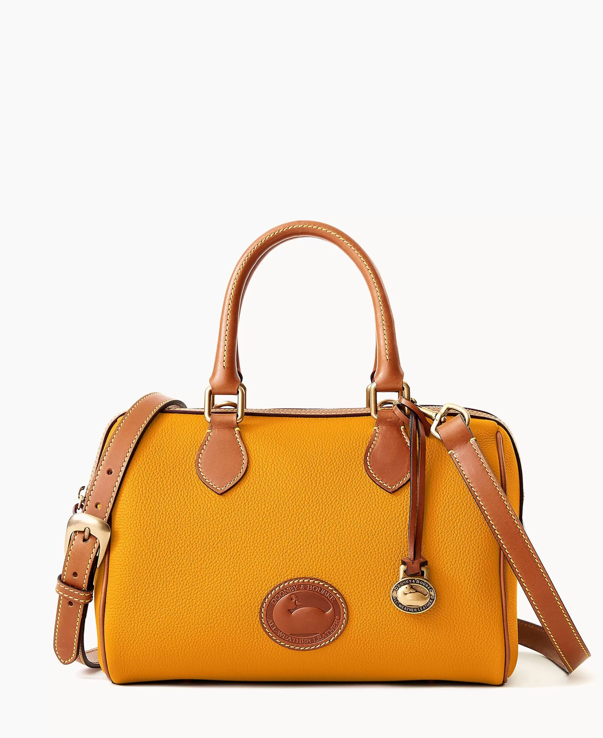 Dooney & Bourke Ready For the Getaway | Pebbled Leather^All Weather Leather 3.0 Barrel Satchel 28