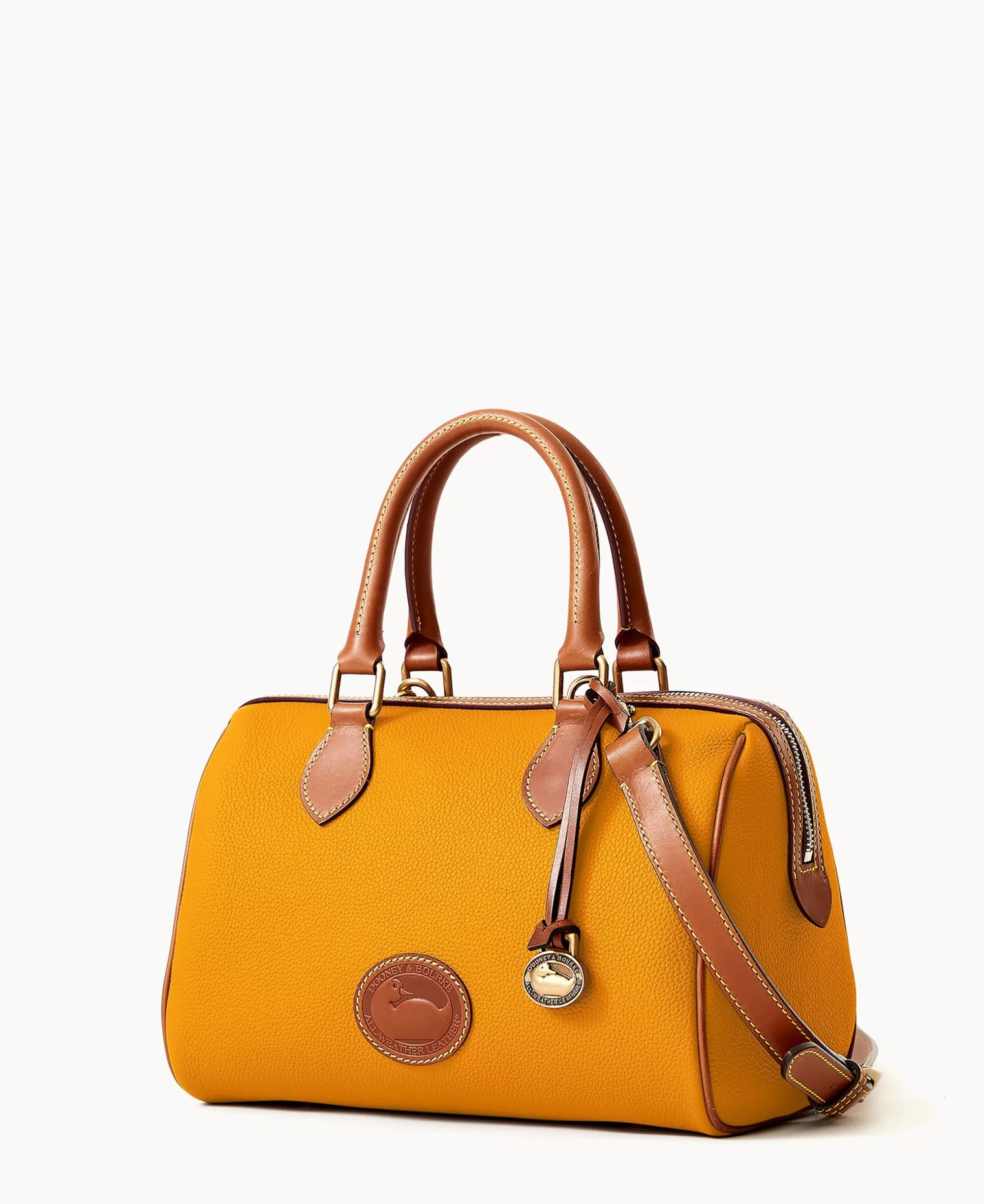 Dooney & Bourke Ready For the Getaway | Pebbled Leather^All Weather Leather 3.0 Barrel Satchel 28