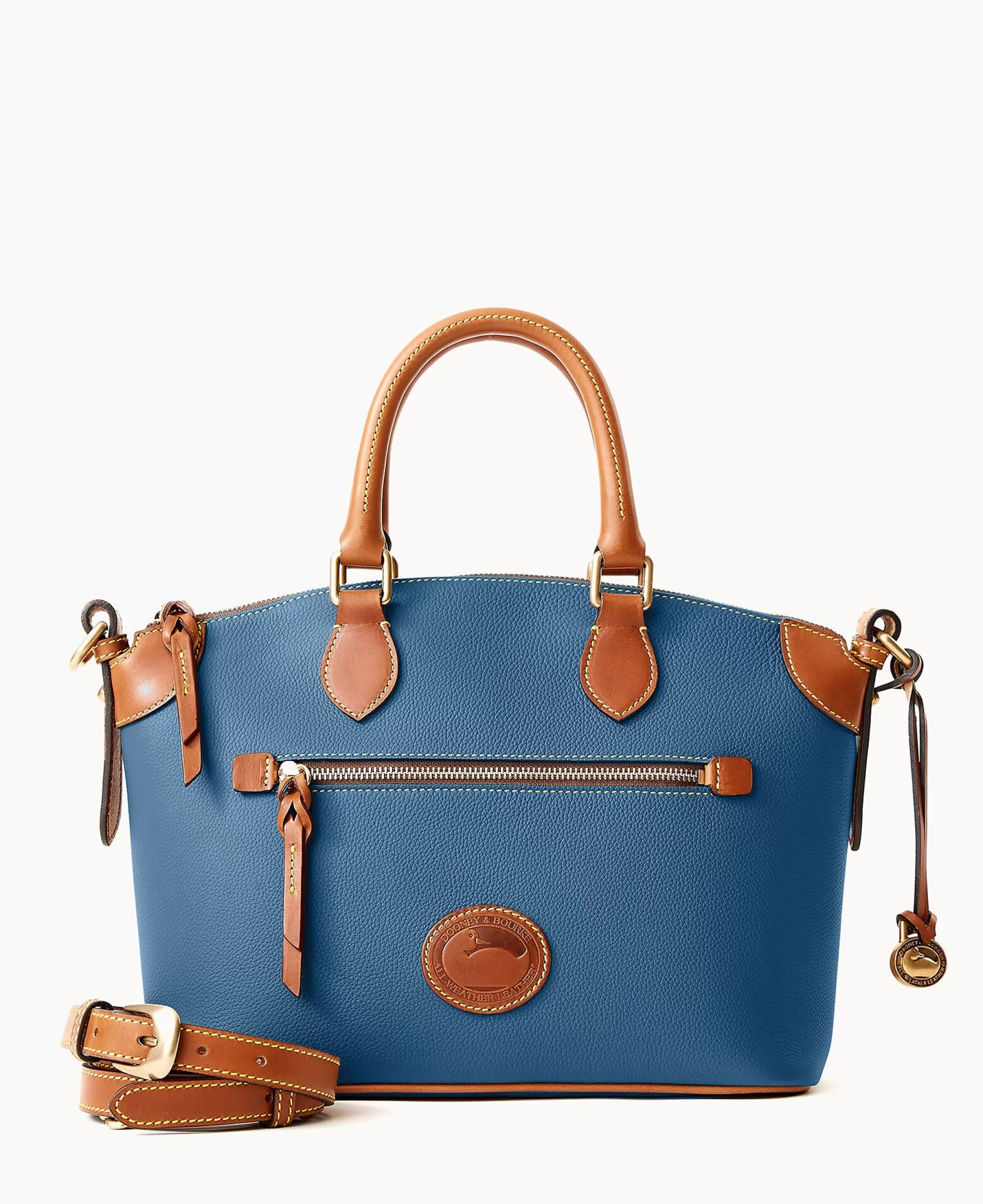 Dooney & Bourke Ready For the Getaway | Pebbled Leather^All Weather Leather 3.0 Domed Satchel 30