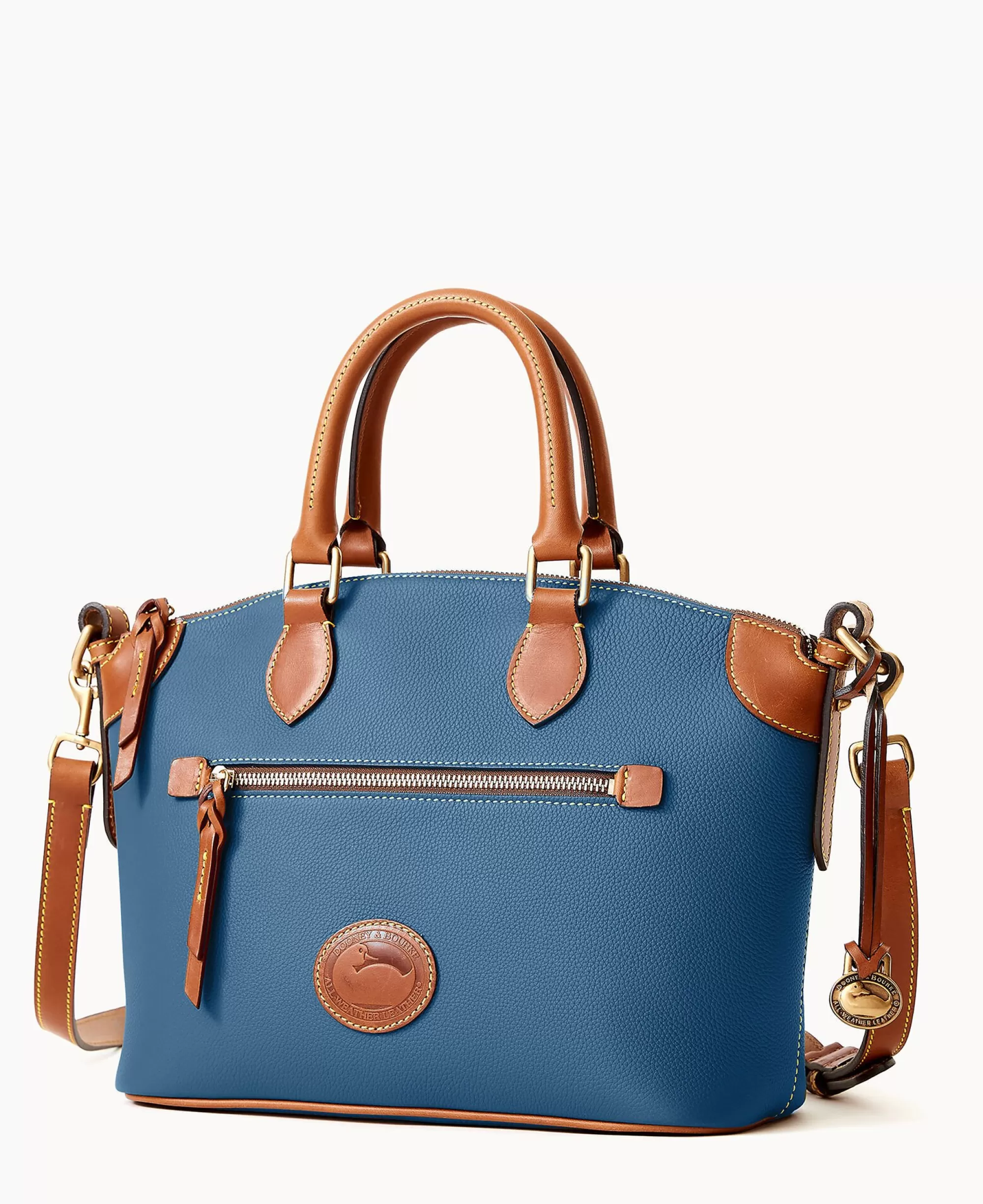 Dooney & Bourke Ready For the Getaway | Pebbled Leather^All Weather Leather 3.0 Domed Satchel 30