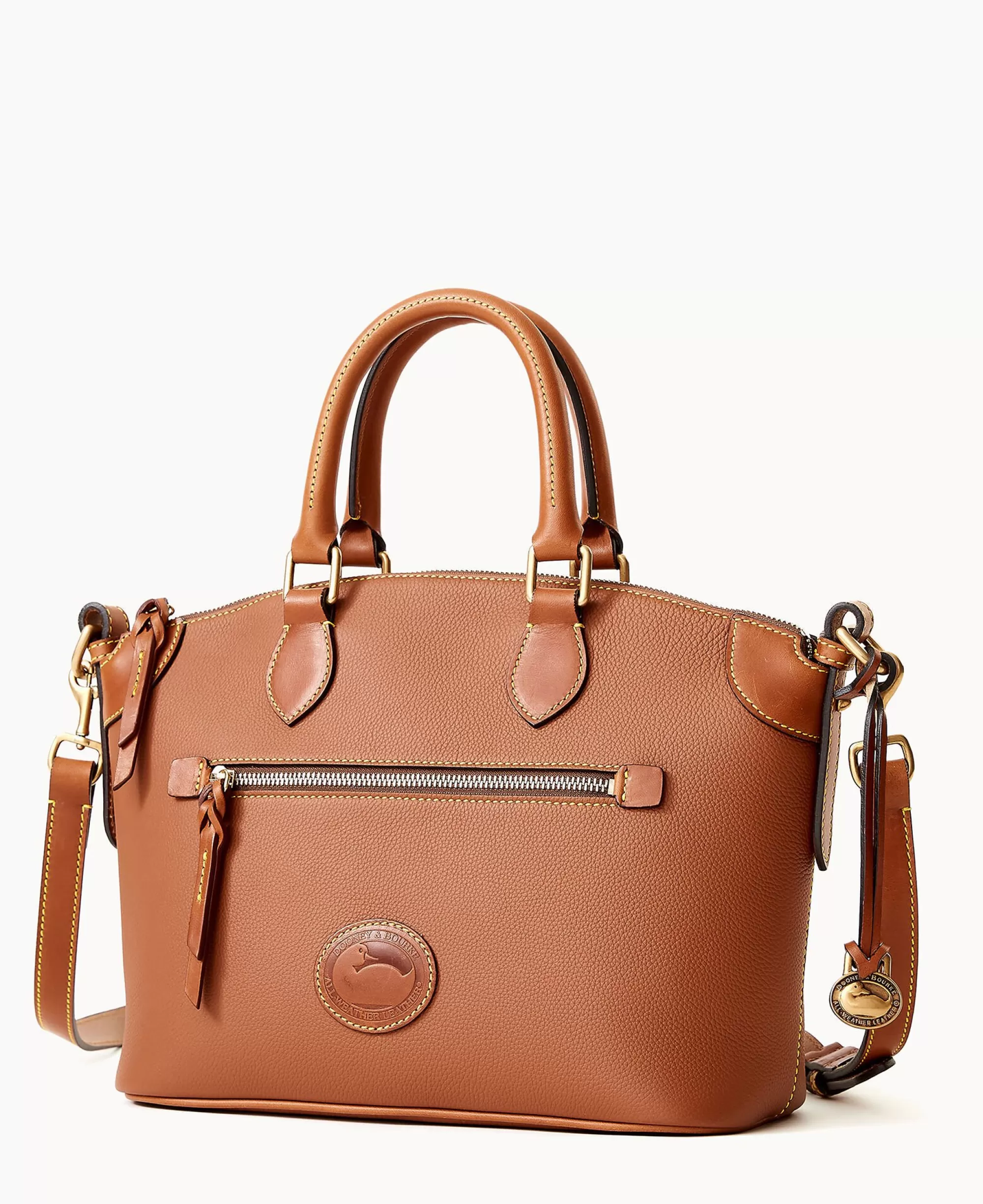 Dooney & Bourke Ready For the Getaway | Pebbled Leather^All Weather Leather 3.0 Domed Satchel 30