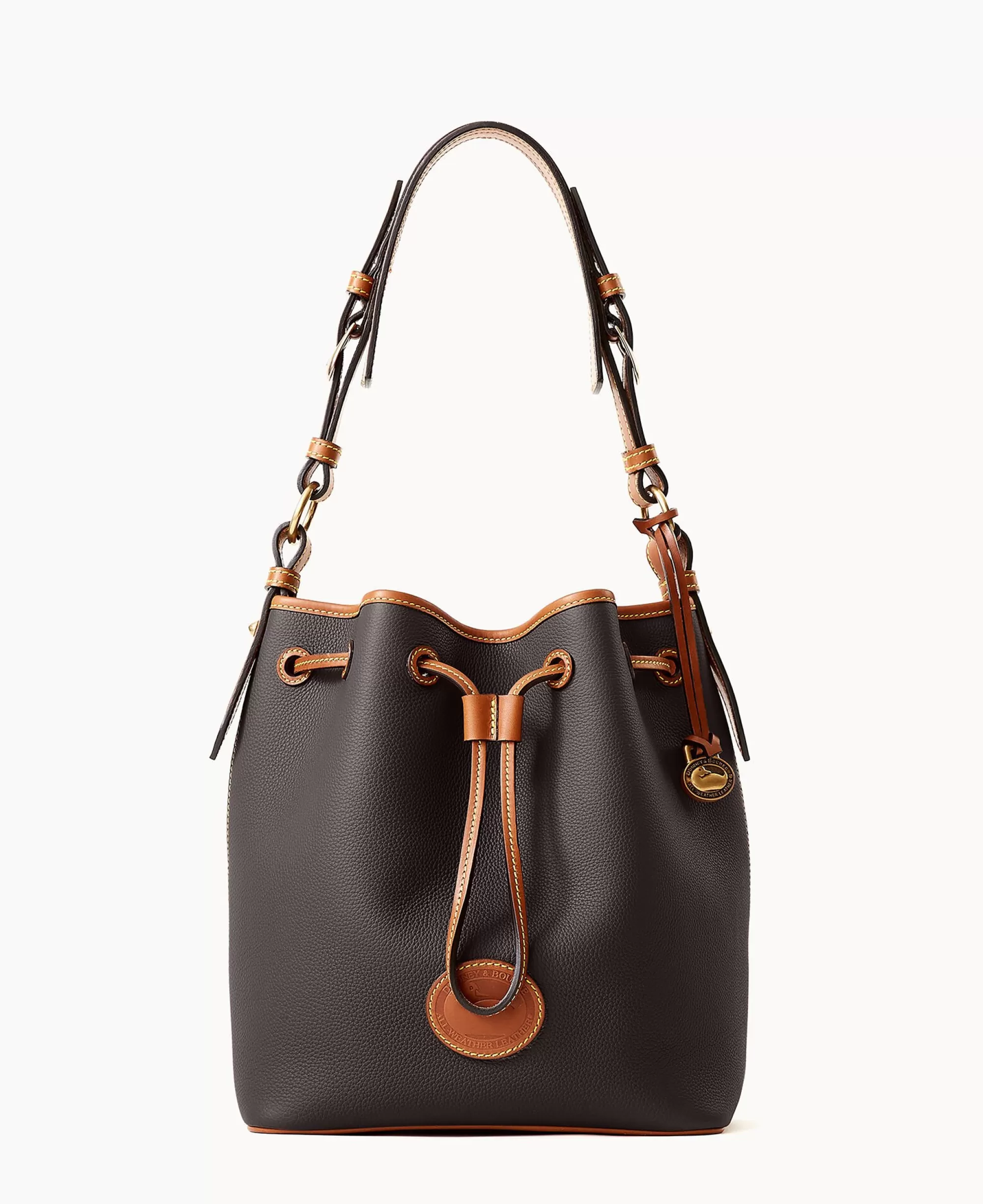 Dooney & Bourke Ready For the Getaway | Pebbled Leather^All Weather Leather 3.0 Drawstring 25