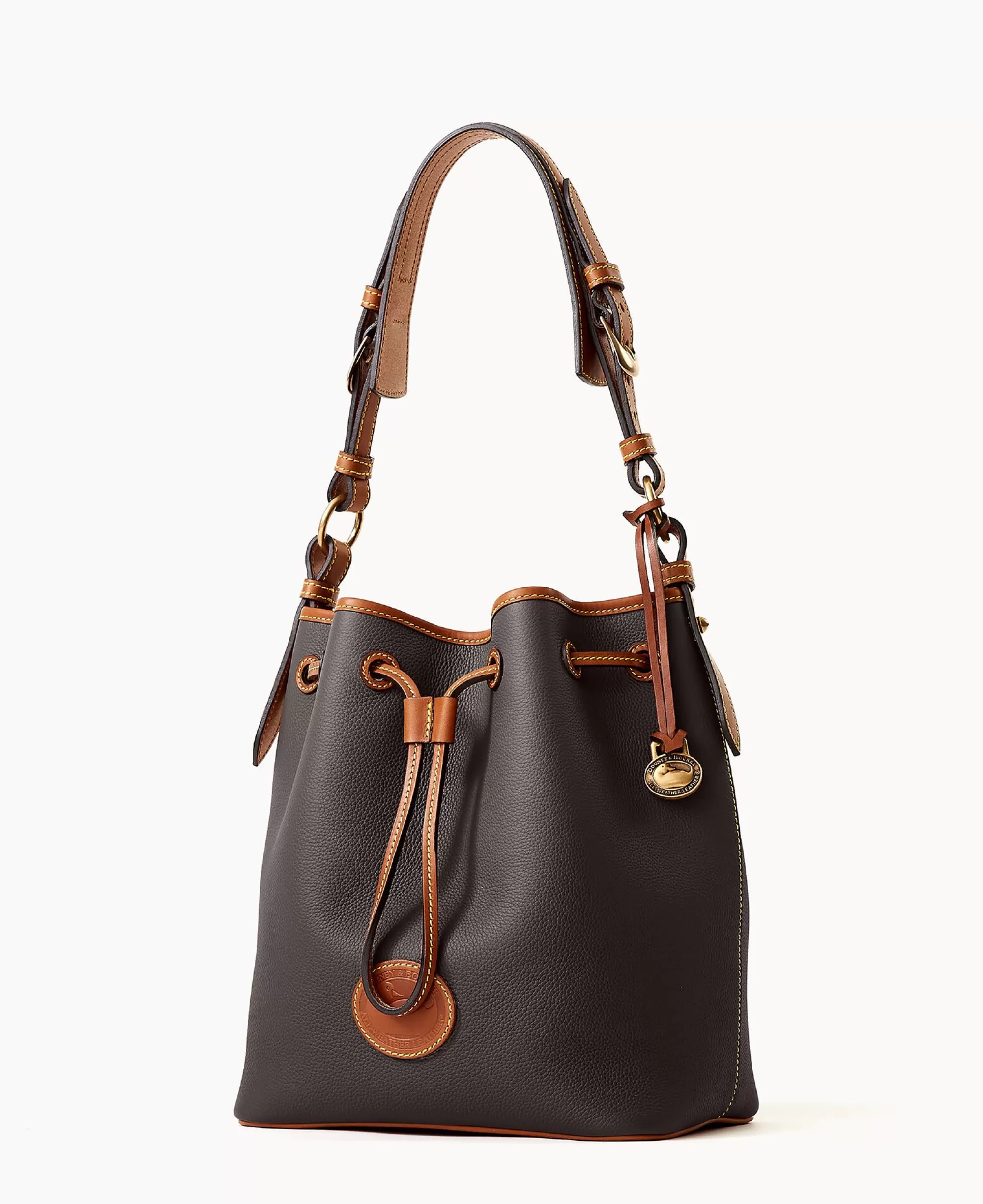 Dooney & Bourke Ready For the Getaway | Pebbled Leather^All Weather Leather 3.0 Drawstring 25