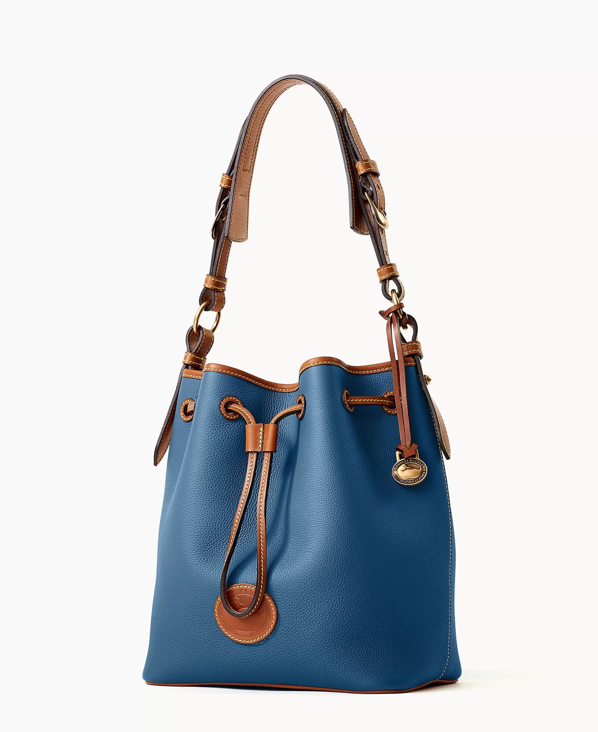 Dooney & Bourke Ready For the Getaway | Pebbled Leather^All Weather Leather 3.0 Drawstring 25