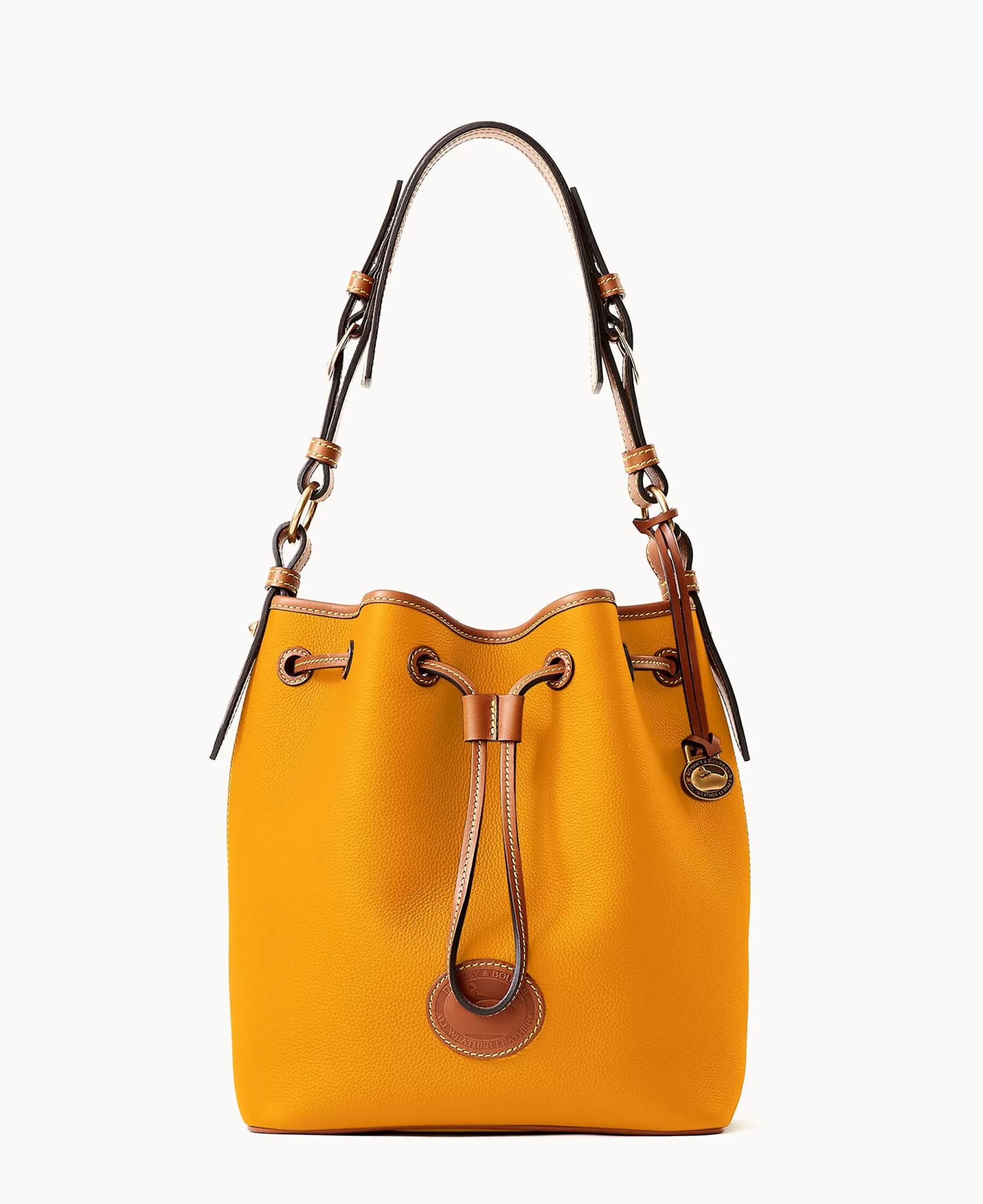 Dooney & Bourke Ready For the Getaway | Pebbled Leather^All Weather Leather 3.0 Drawstring 25