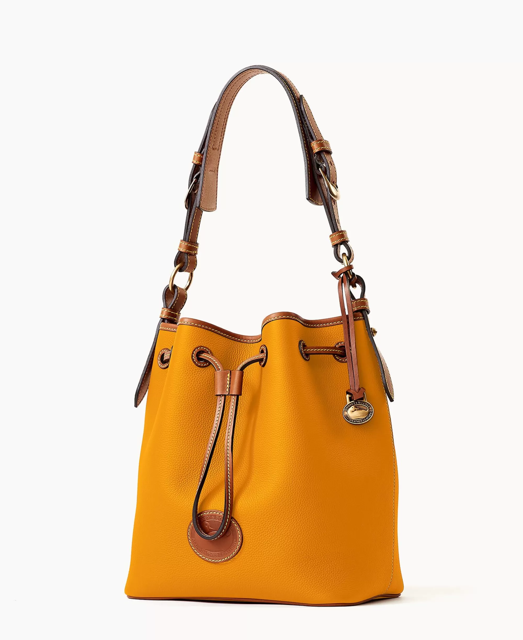 Dooney & Bourke Ready For the Getaway | Pebbled Leather^All Weather Leather 3.0 Drawstring 25