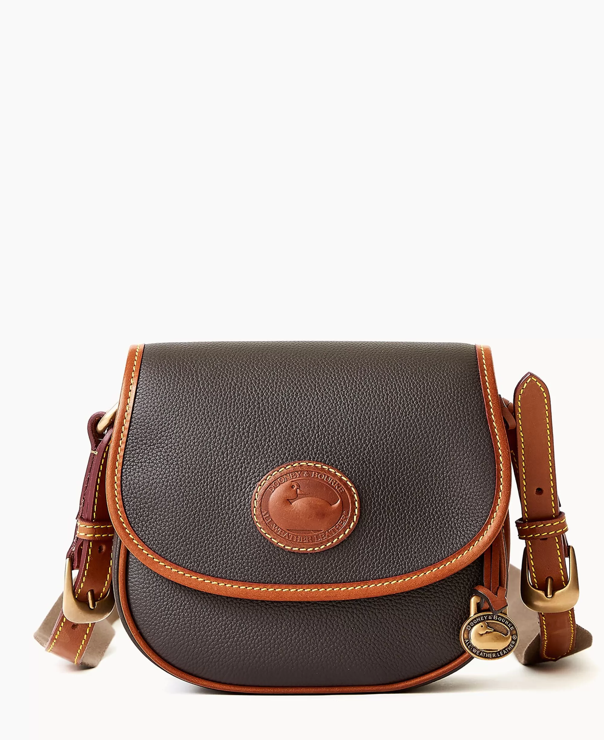 Dooney & Bourke Pebbled Leather | Mini Bags^All Weather Leather 3.0 Saddle Crossbody 20