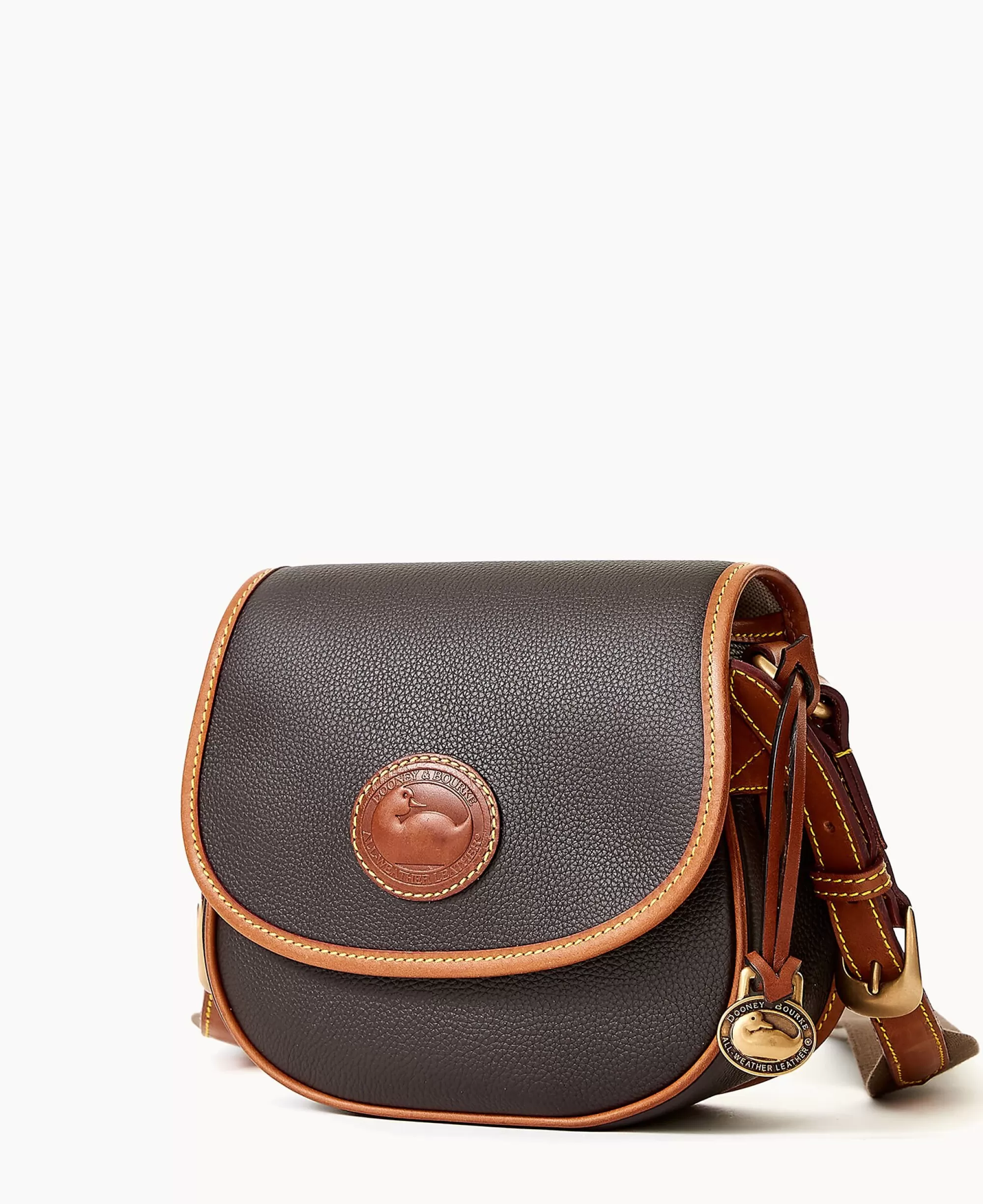 Dooney & Bourke Pebbled Leather | Mini Bags^All Weather Leather 3.0 Saddle Crossbody 20