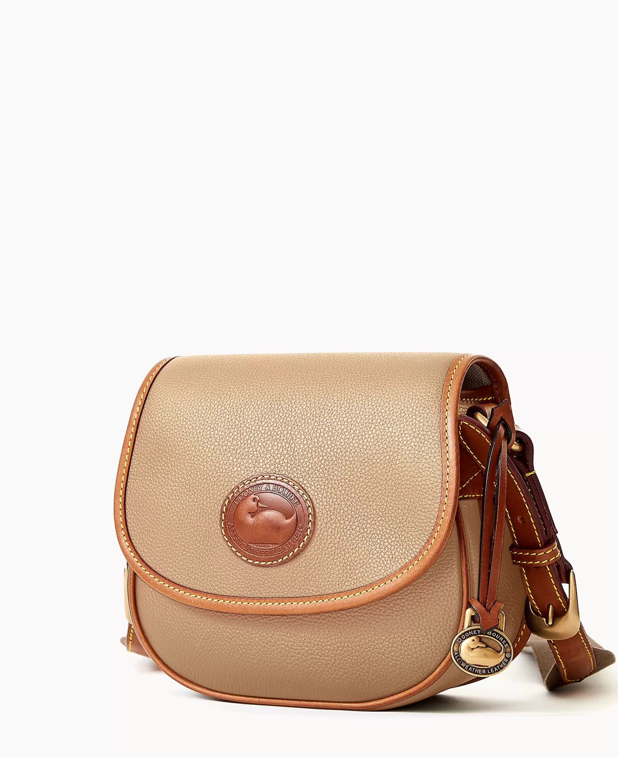 Dooney & Bourke Pebbled Leather | Mini Bags^All Weather Leather 3.0 Saddle Crossbody 20