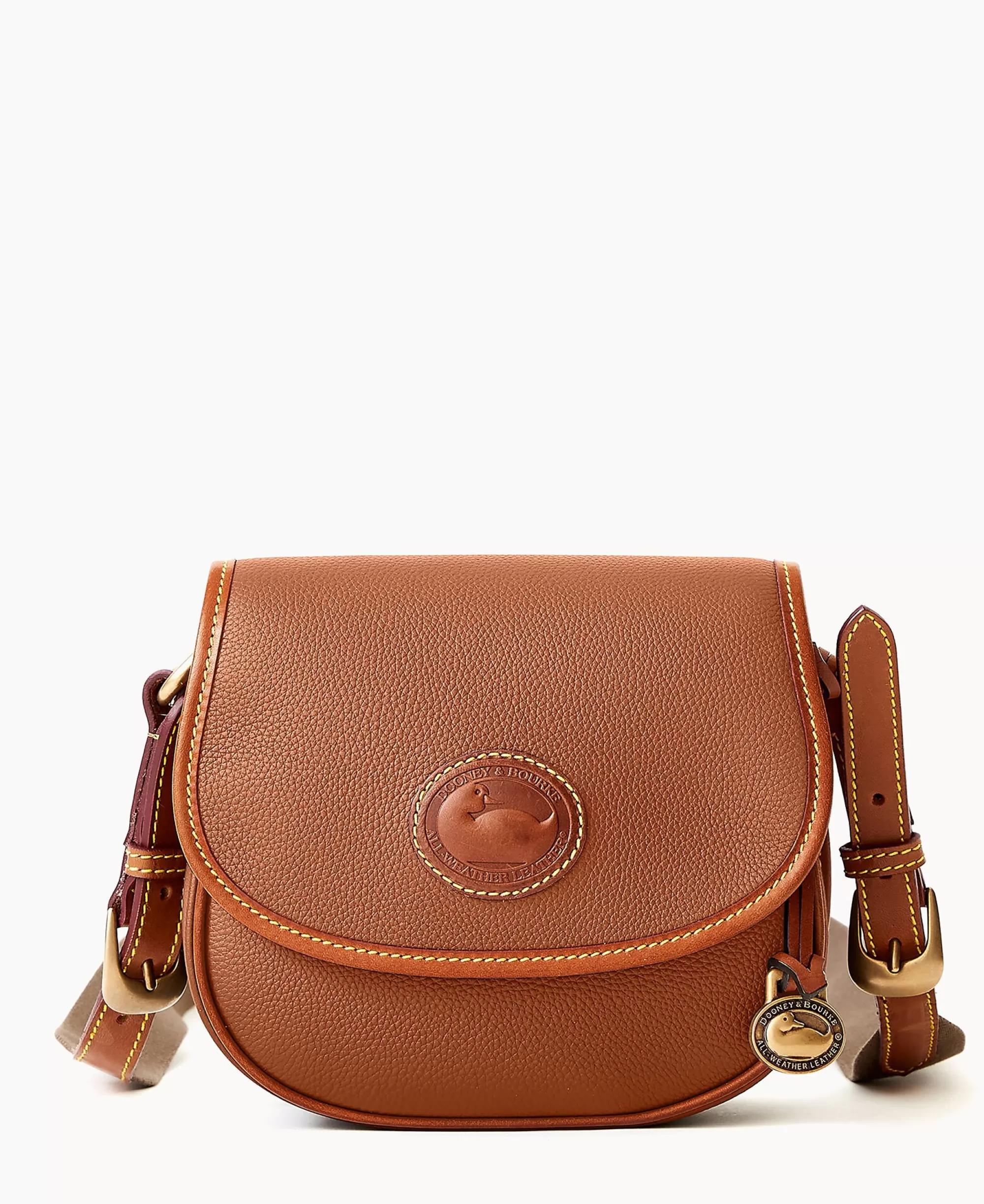 Dooney & Bourke Pebbled Leather | Mini Bags^All Weather Leather 3.0 Saddle Crossbody 20