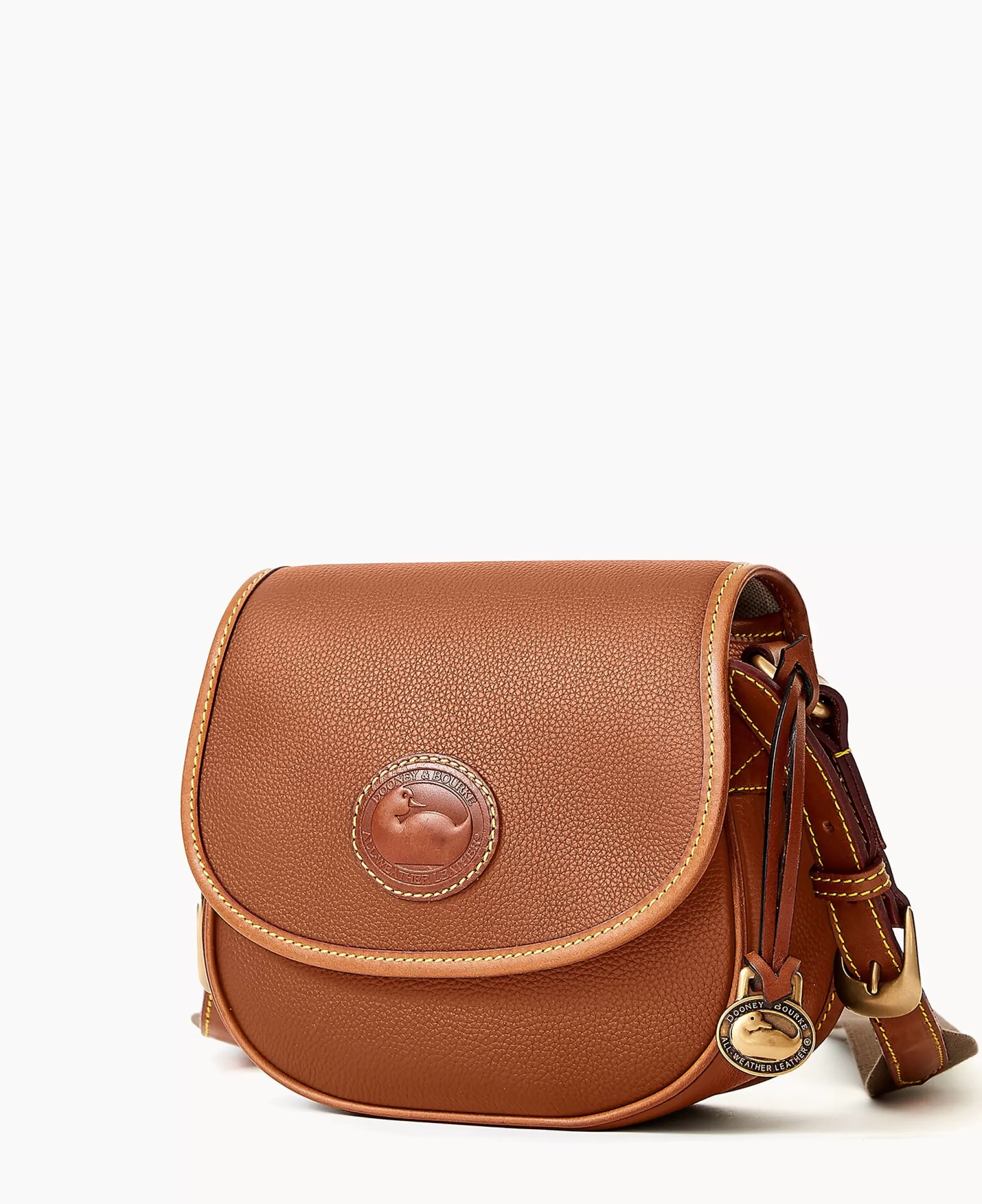 Dooney & Bourke Pebbled Leather | Mini Bags^All Weather Leather 3.0 Saddle Crossbody 20