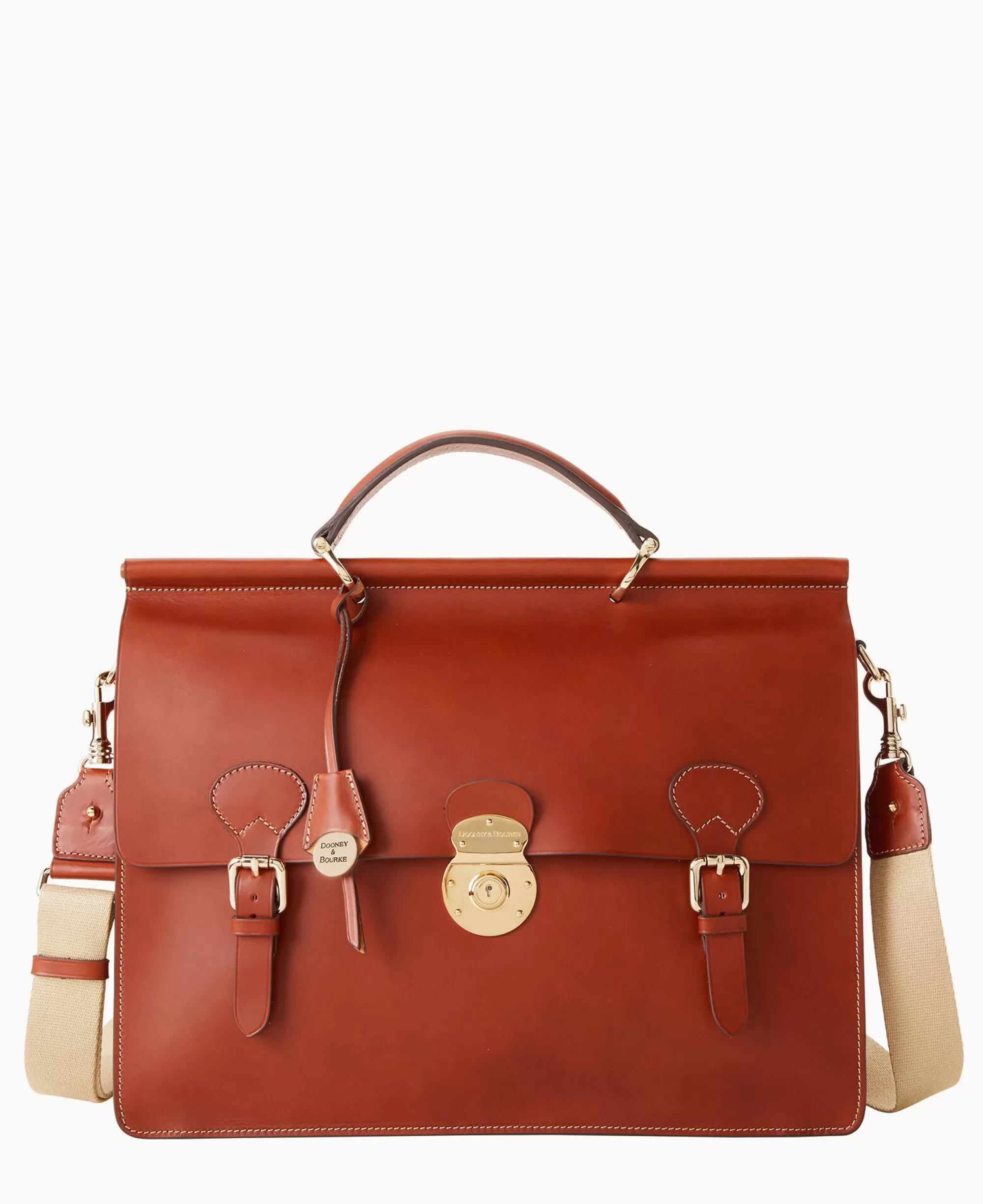 Dooney & Bourke The Alto Collection | Smooth Leather^Alto Double Gusset Buckle Brief Case