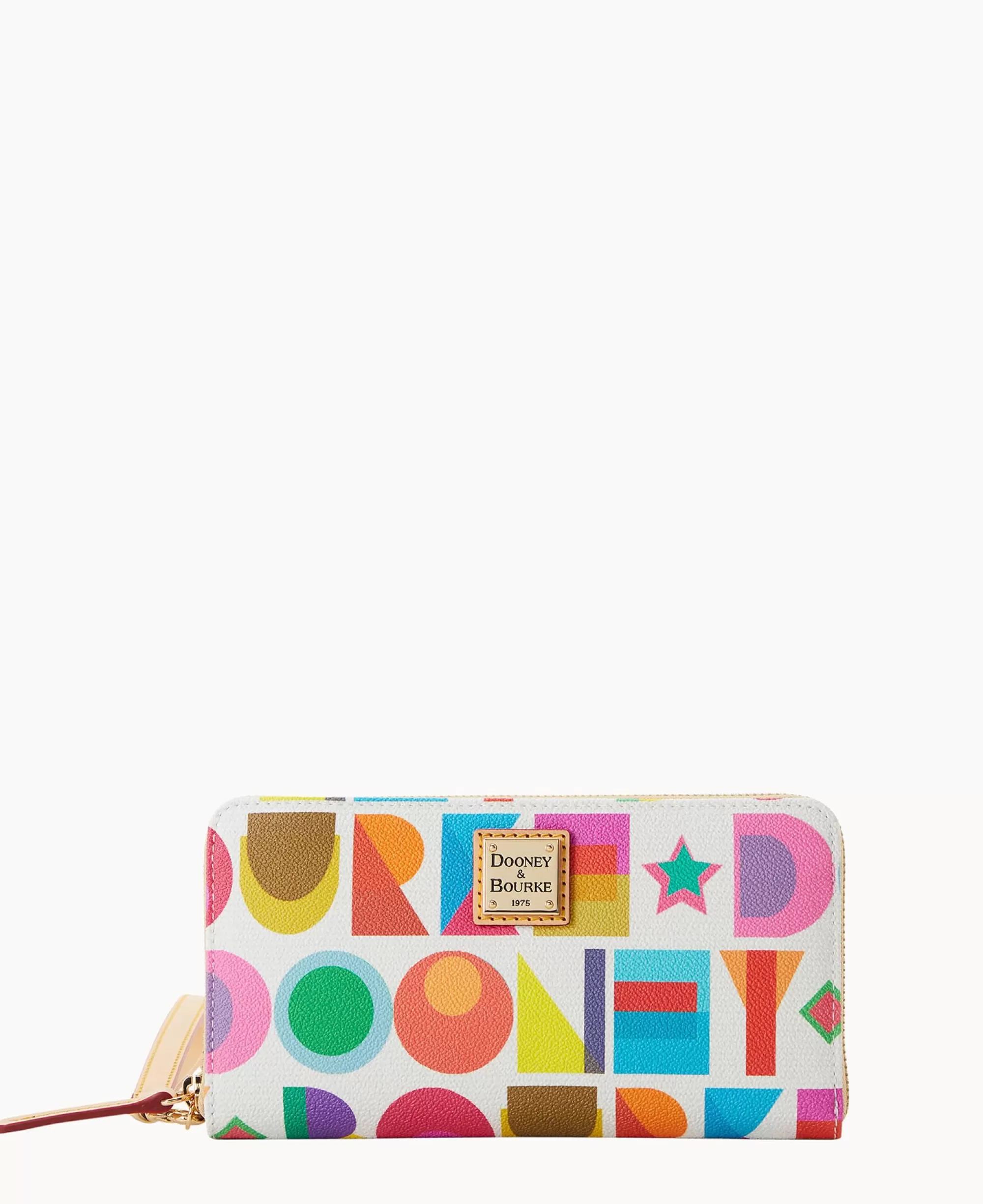 Dooney & Bourke The Art Deco Collection | Grab and Go^Art Deco Large Zip Around Wristlet