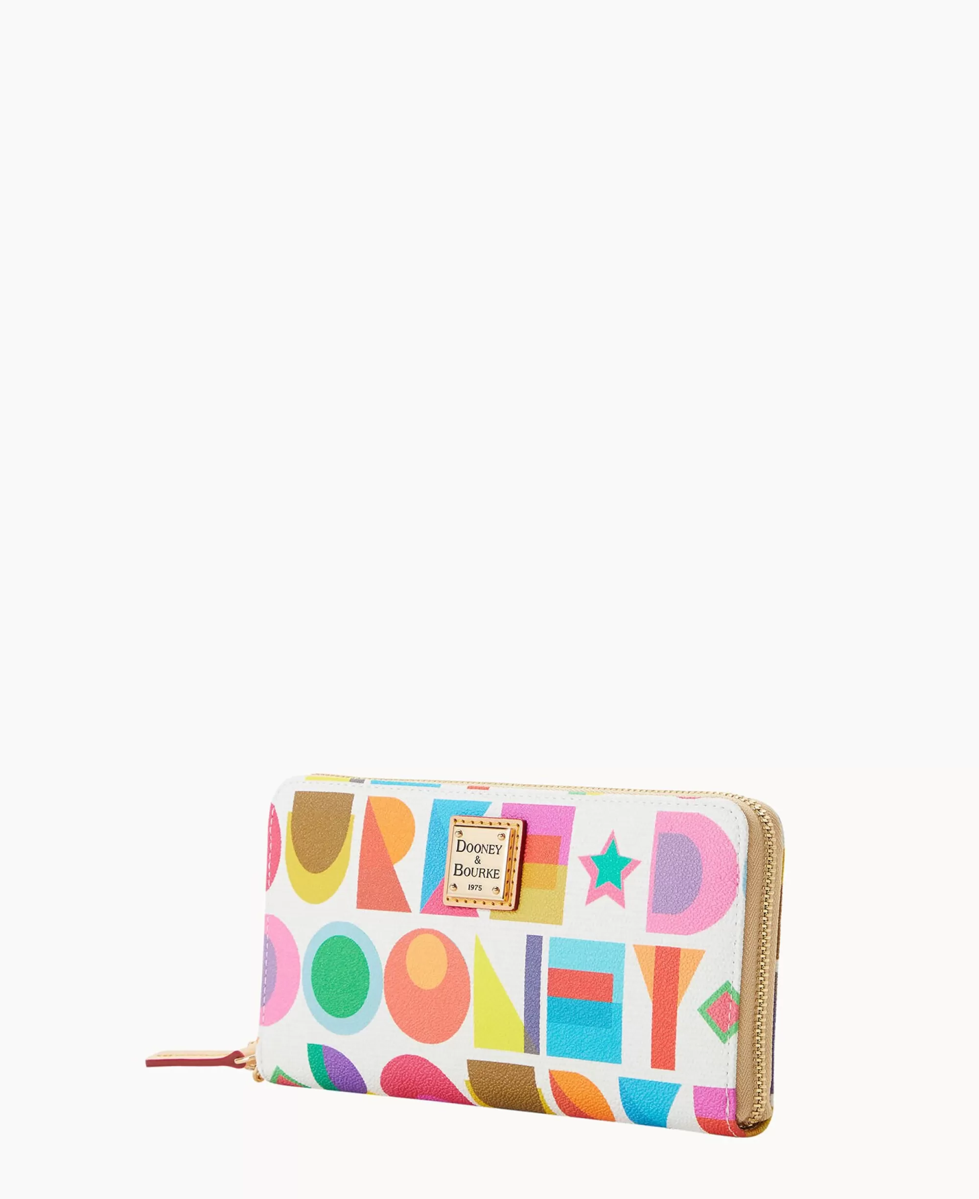 Dooney & Bourke The Art Deco Collection | Grab and Go^Art Deco Large Zip Around Wristlet