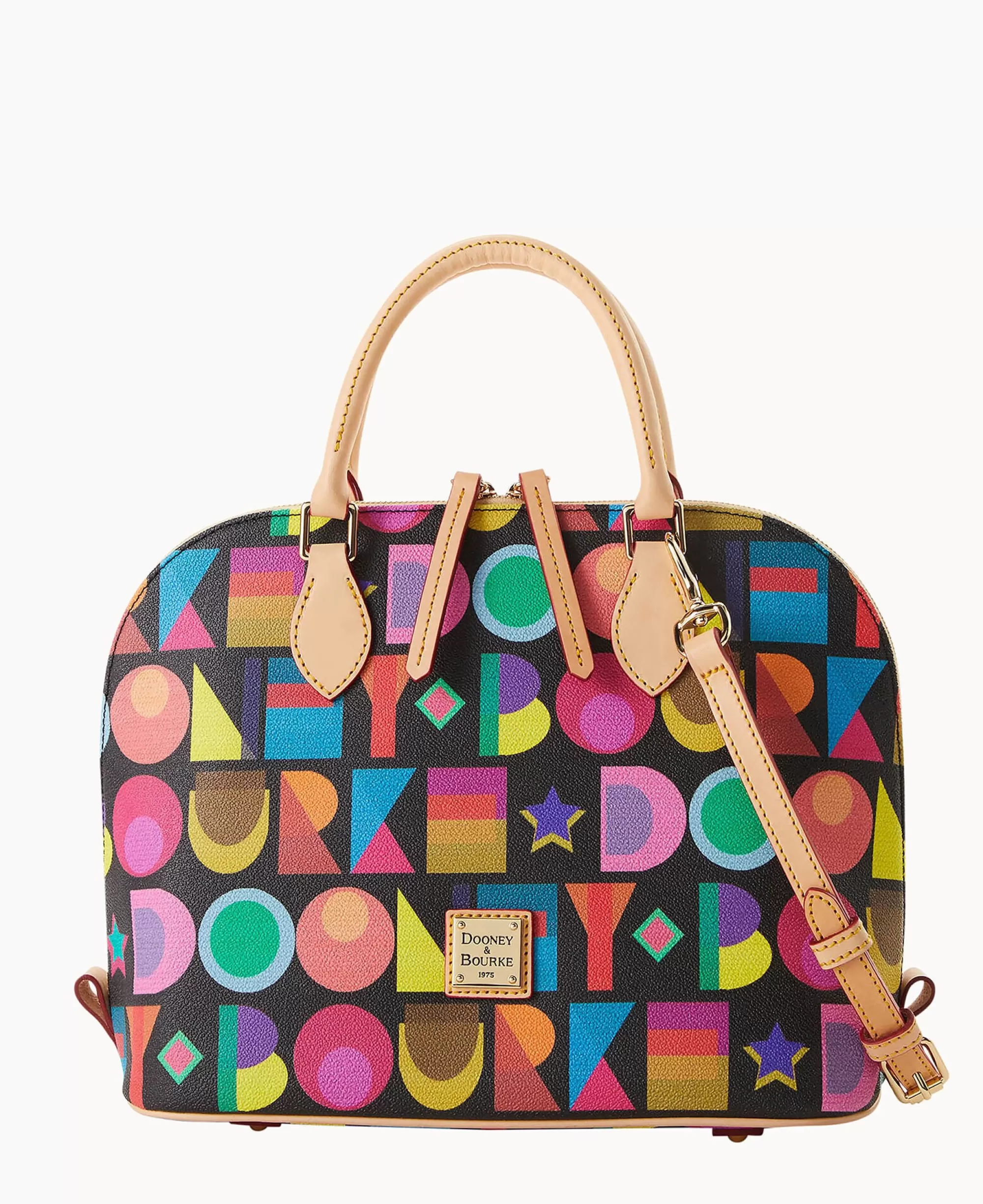 Dooney & Bourke Spring Style | Printed Fabric^Art Deco Zip Zip Satchel