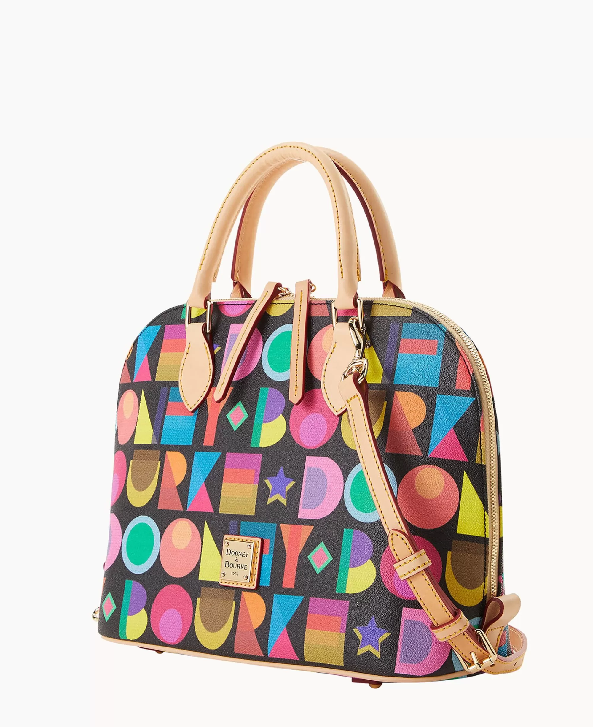 Dooney & Bourke Spring Style | Printed Fabric^Art Deco Zip Zip Satchel