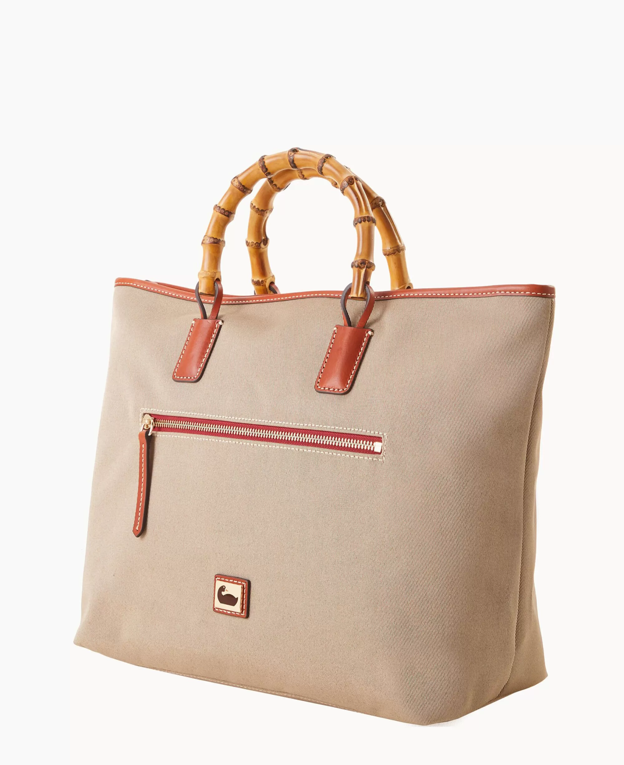 Dooney & Bourke Ready For the Getaway | Printed Fabric^Bamboo Handle Tote