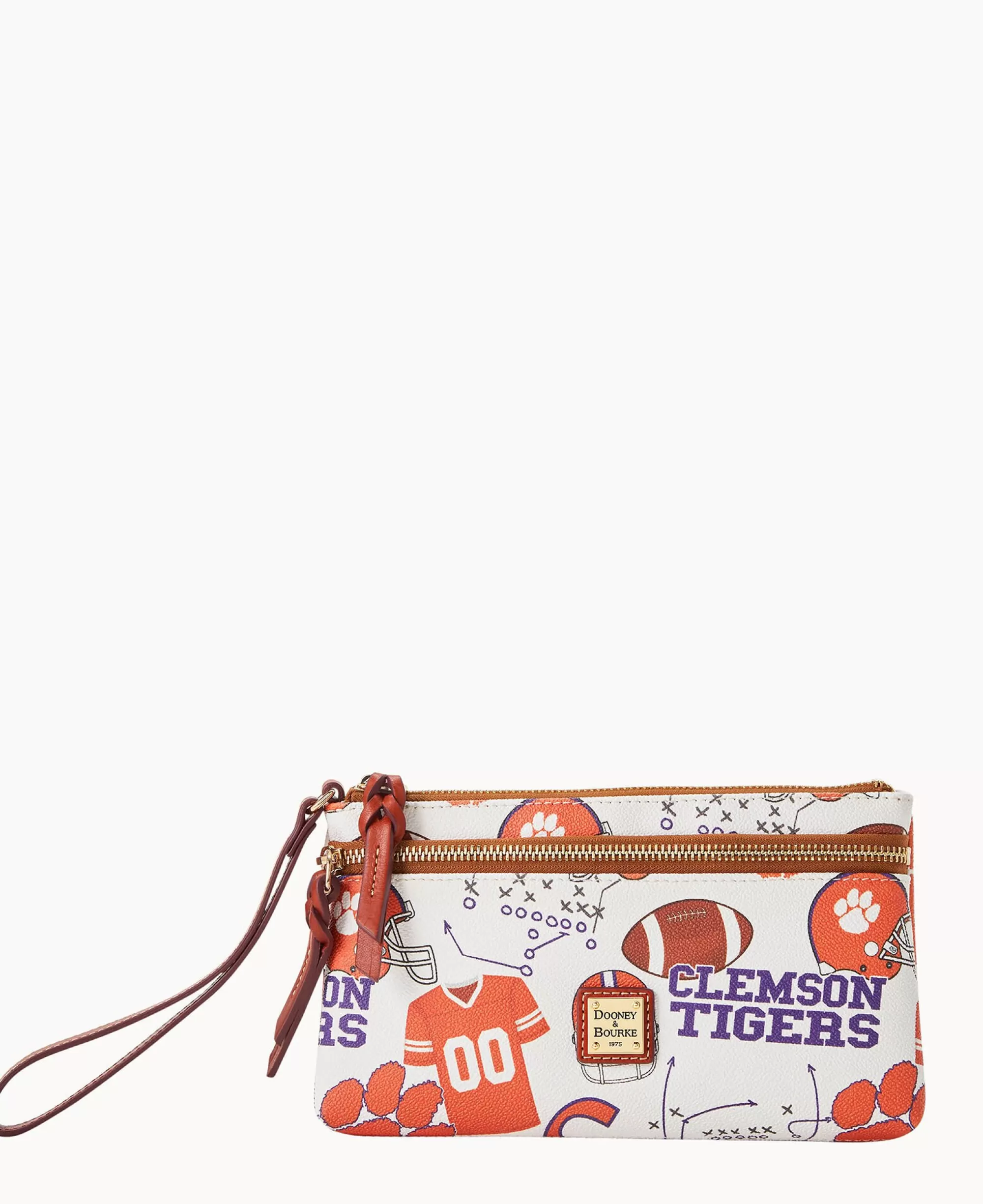 Dooney & Bourke Grab and Go | Wristlets^Collegiate Double Zip Wristlet