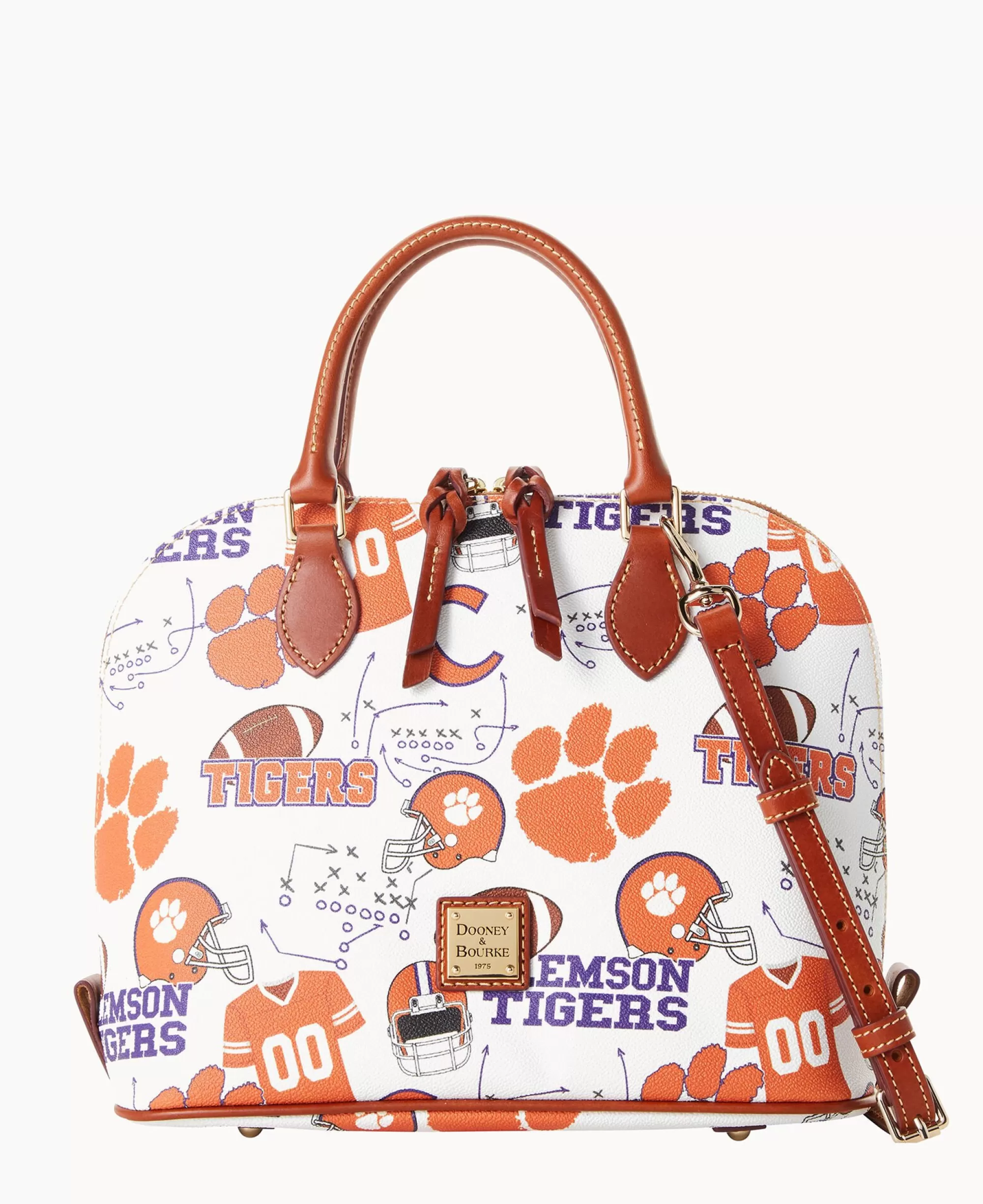 Dooney & Bourke Game Day Ready | Printed Fabric^Collegiate University Zip Zip Satchel