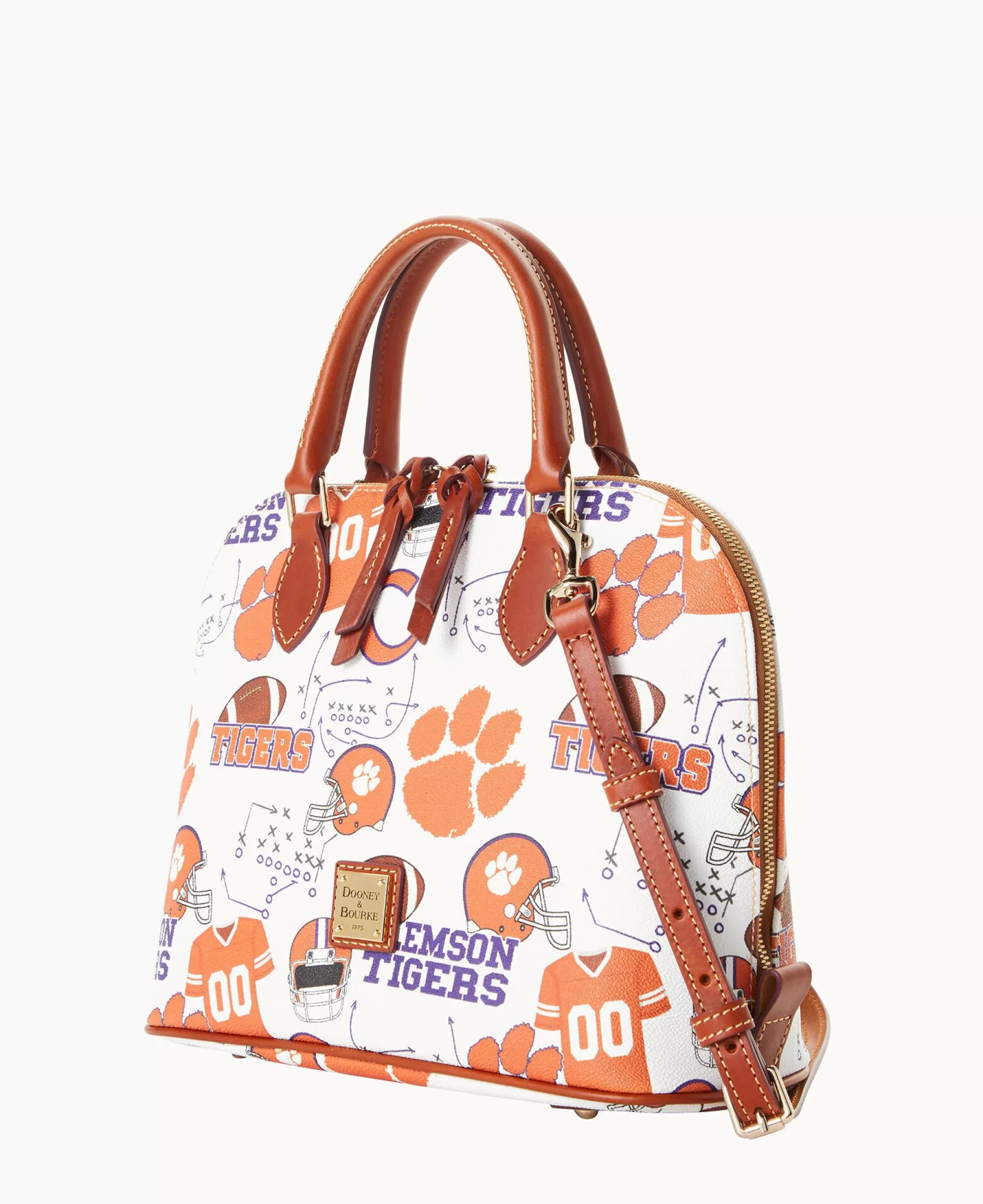 Dooney & Bourke Game Day Ready | Printed Fabric^Collegiate University Zip Zip Satchel