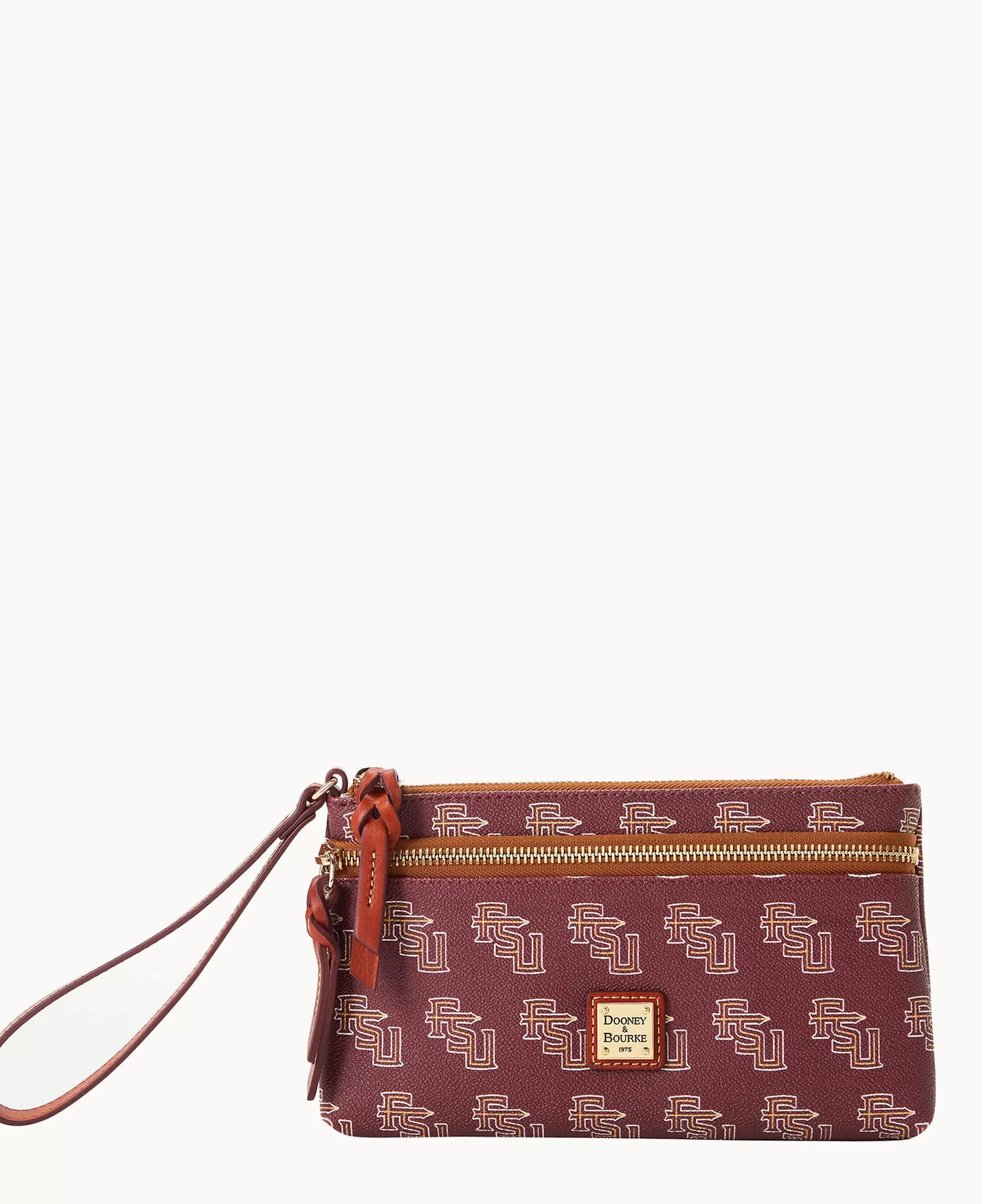 Dooney & Bourke Grab and Go | Wristlets^Collegiate Florida State Double Zip Wristlet