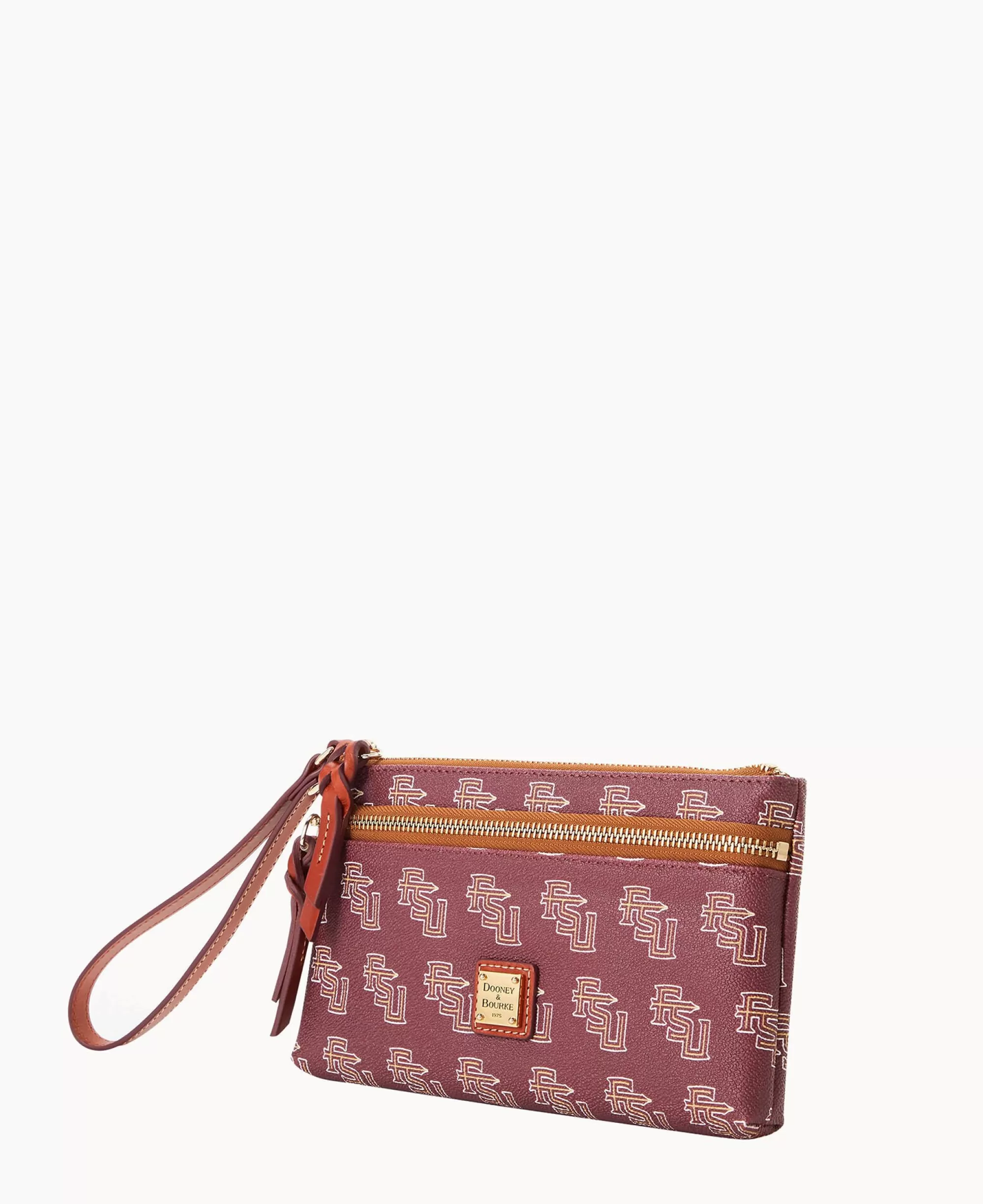 Dooney & Bourke Grab and Go | Wristlets^Collegiate Florida State Double Zip Wristlet