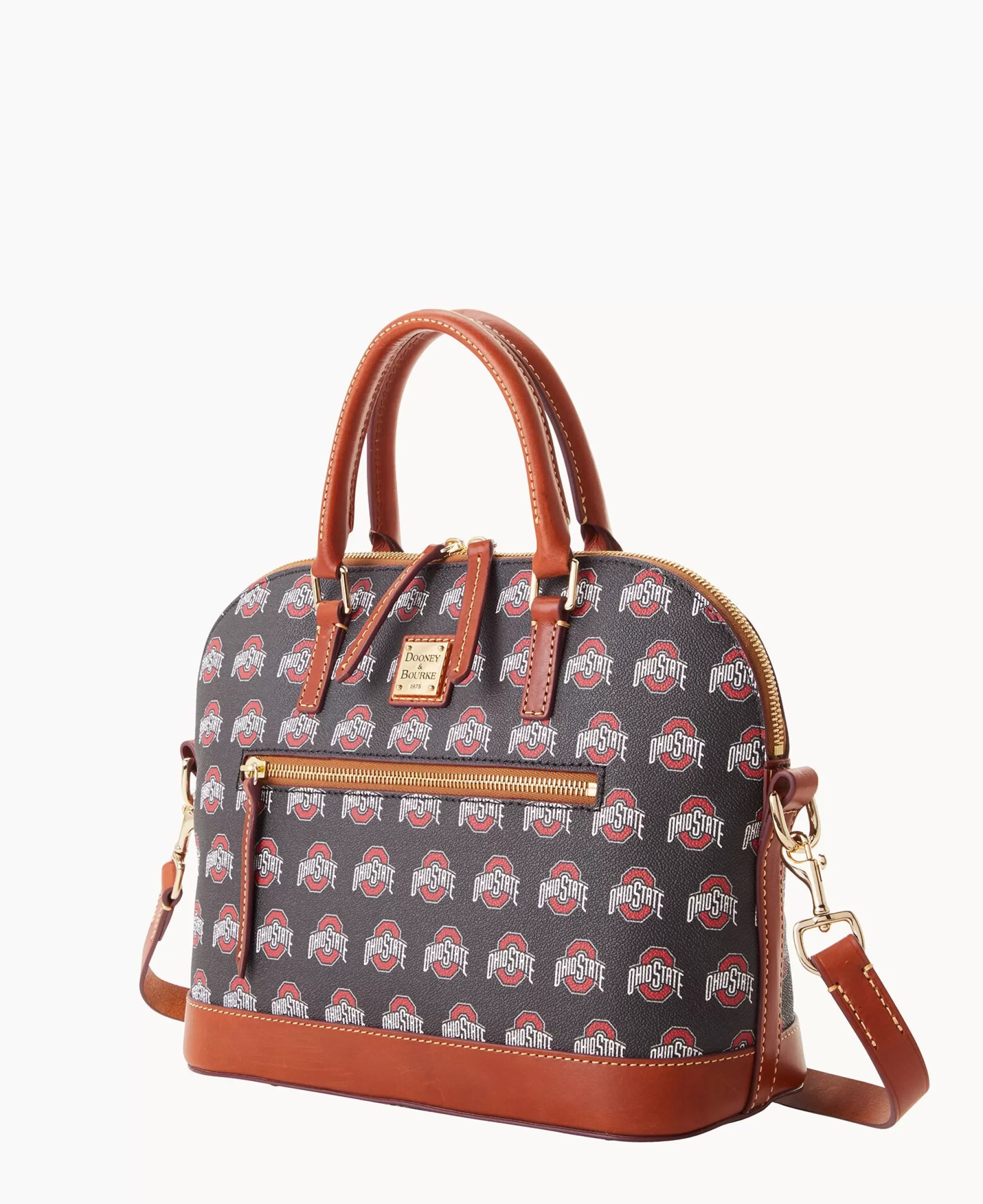 Dooney & Bourke Game Day Ready | Printed Fabric^Collegiate University Domed Zip Satchel