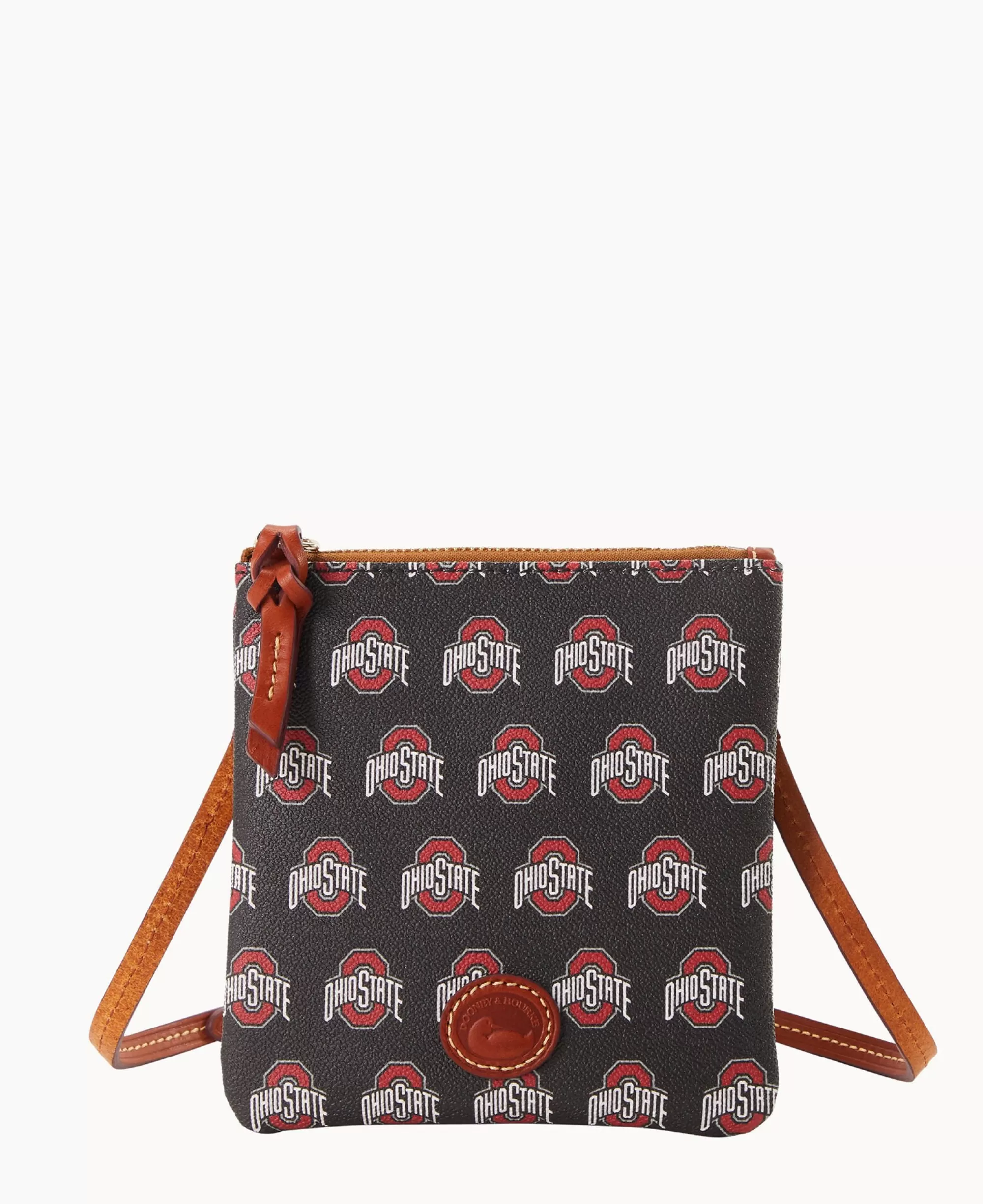 Dooney & Bourke Game Day Ready | Printed Fabric^Collegiate University Small North South Top Zip Crossbody