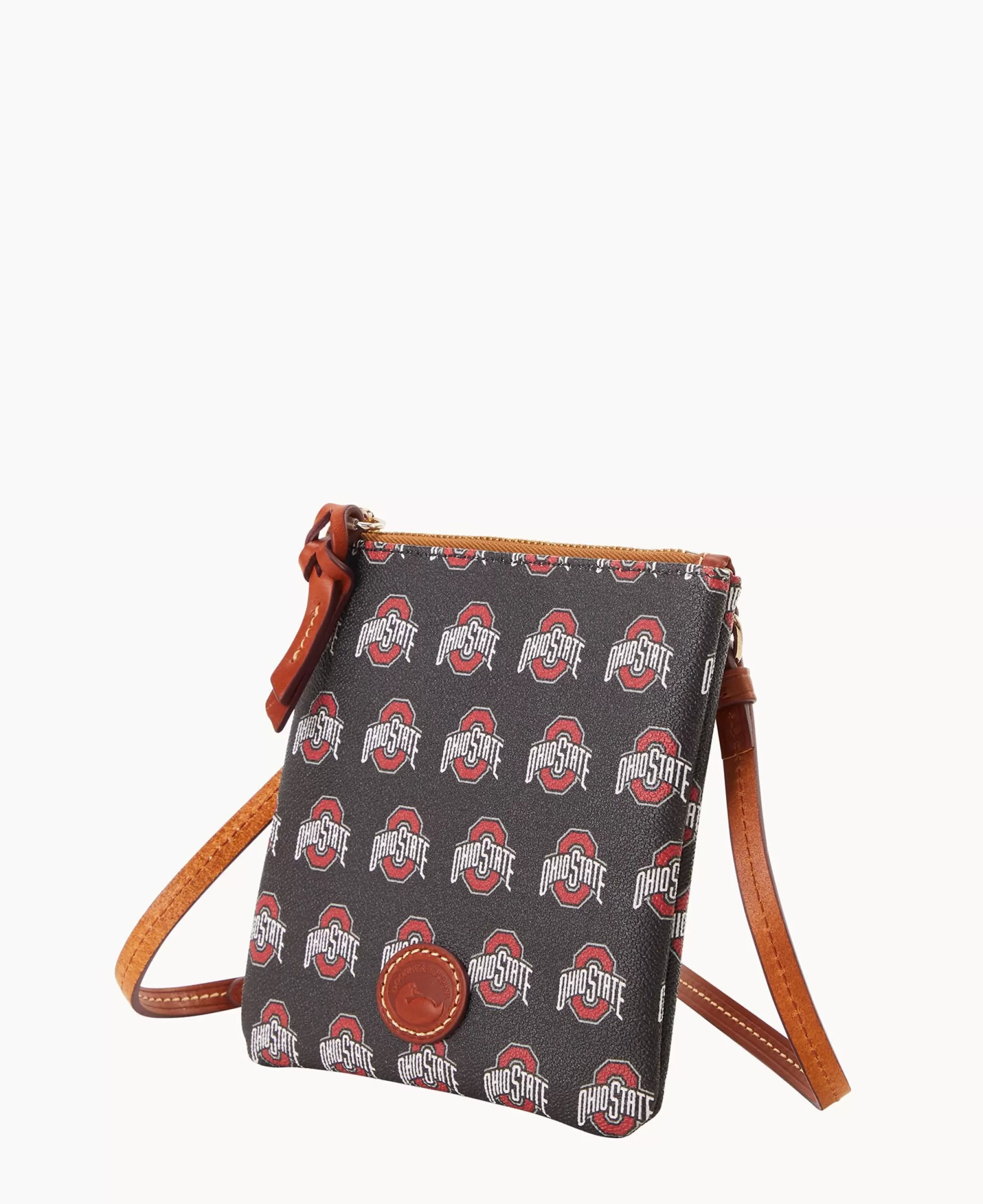 Dooney & Bourke Game Day Ready | Printed Fabric^Collegiate University Small North South Top Zip Crossbody