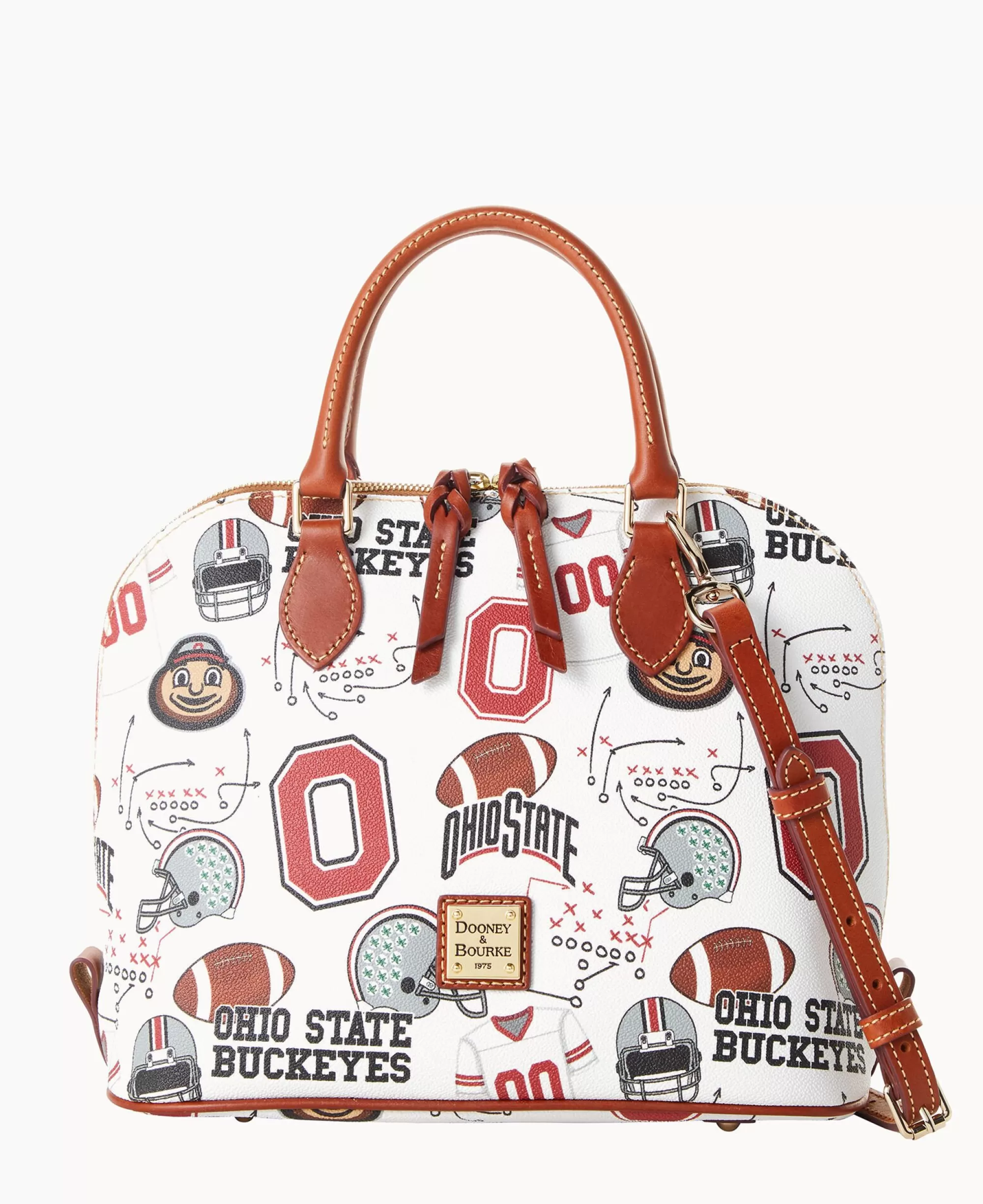 Dooney & Bourke Game Day Ready | Printed Fabric^Collegiate University Zip Zip Satchel