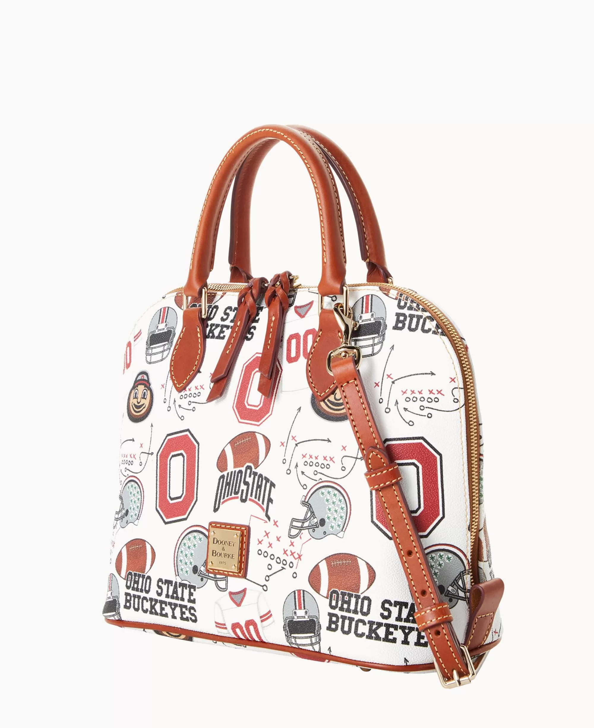 Dooney & Bourke Game Day Ready | Printed Fabric^Collegiate University Zip Zip Satchel