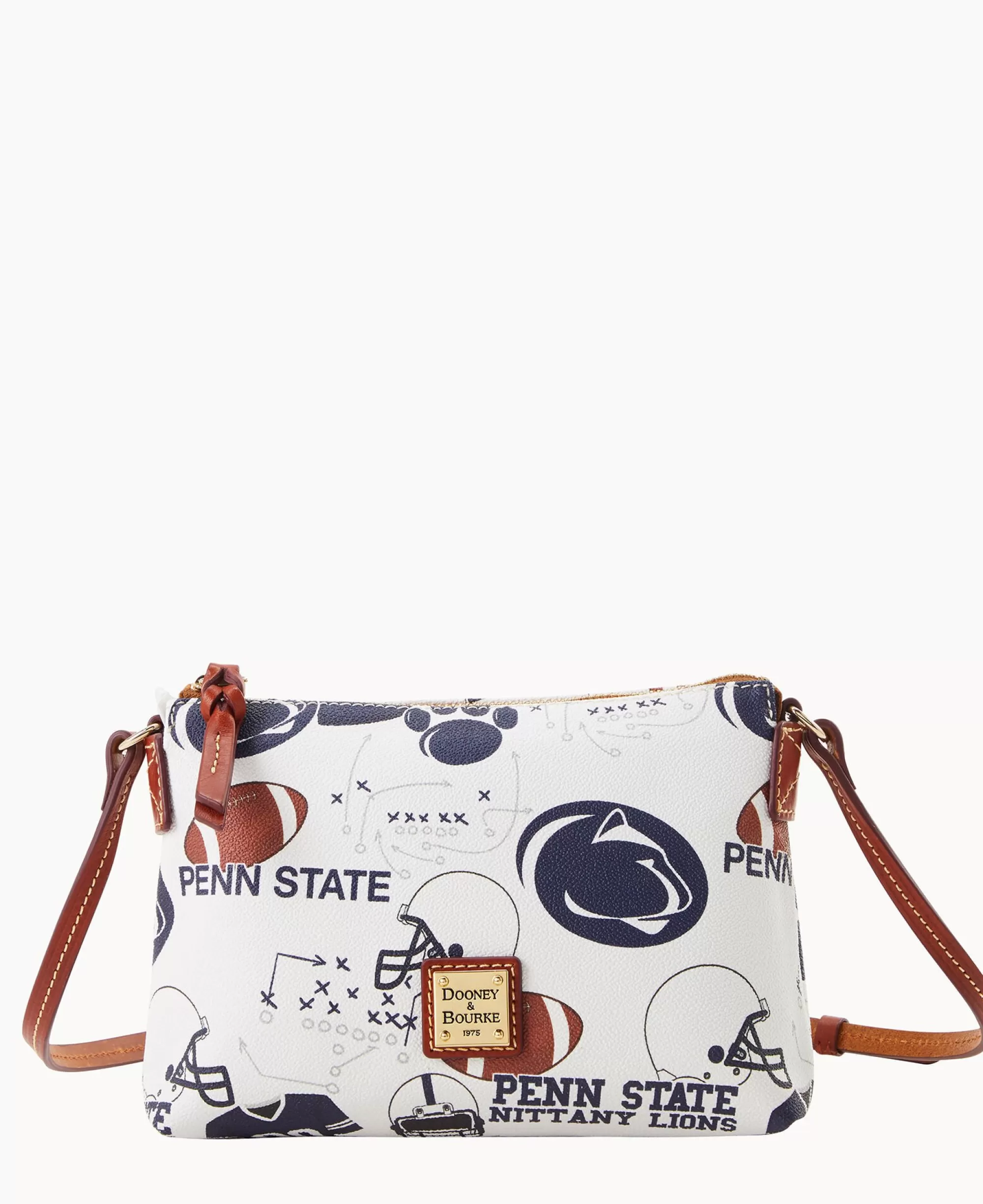 Dooney & Bourke Game Day Ready | Printed Fabric^Collegiate University Crossbody Pouchette