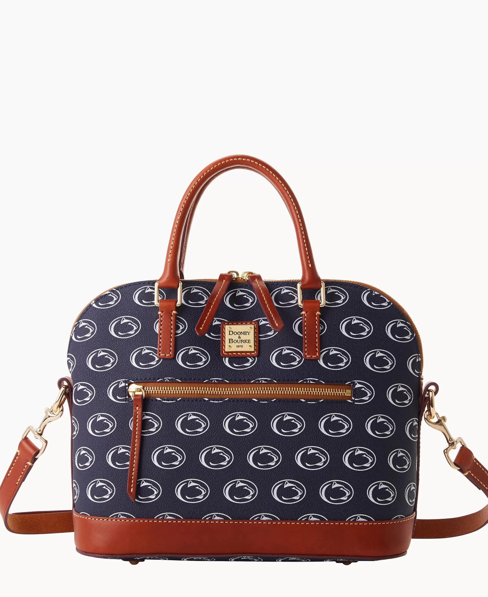 Dooney & Bourke Game Day Ready | Printed Fabric^Collegiate University Domed Zip Satchel