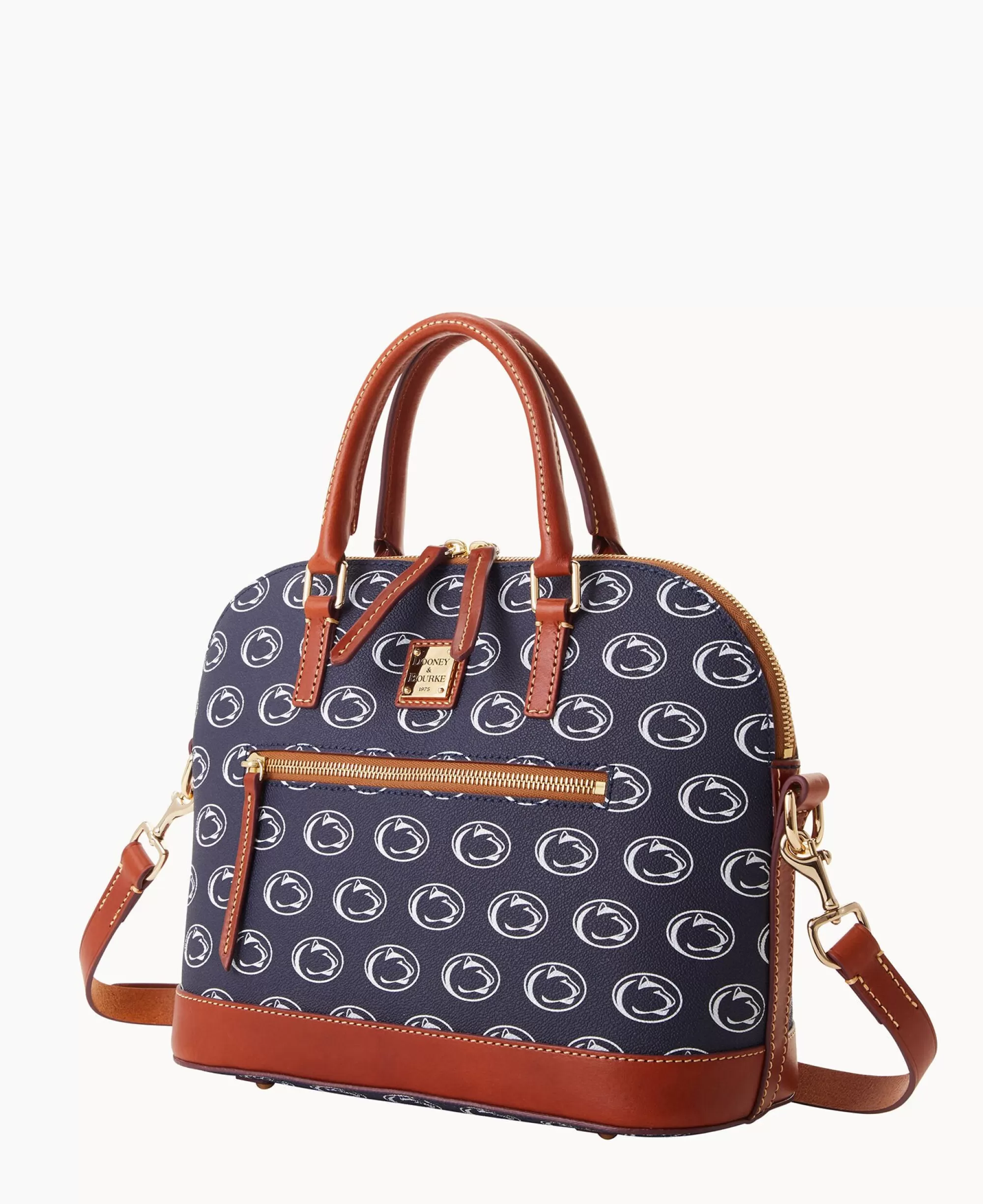 Dooney & Bourke Game Day Ready | Printed Fabric^Collegiate University Domed Zip Satchel