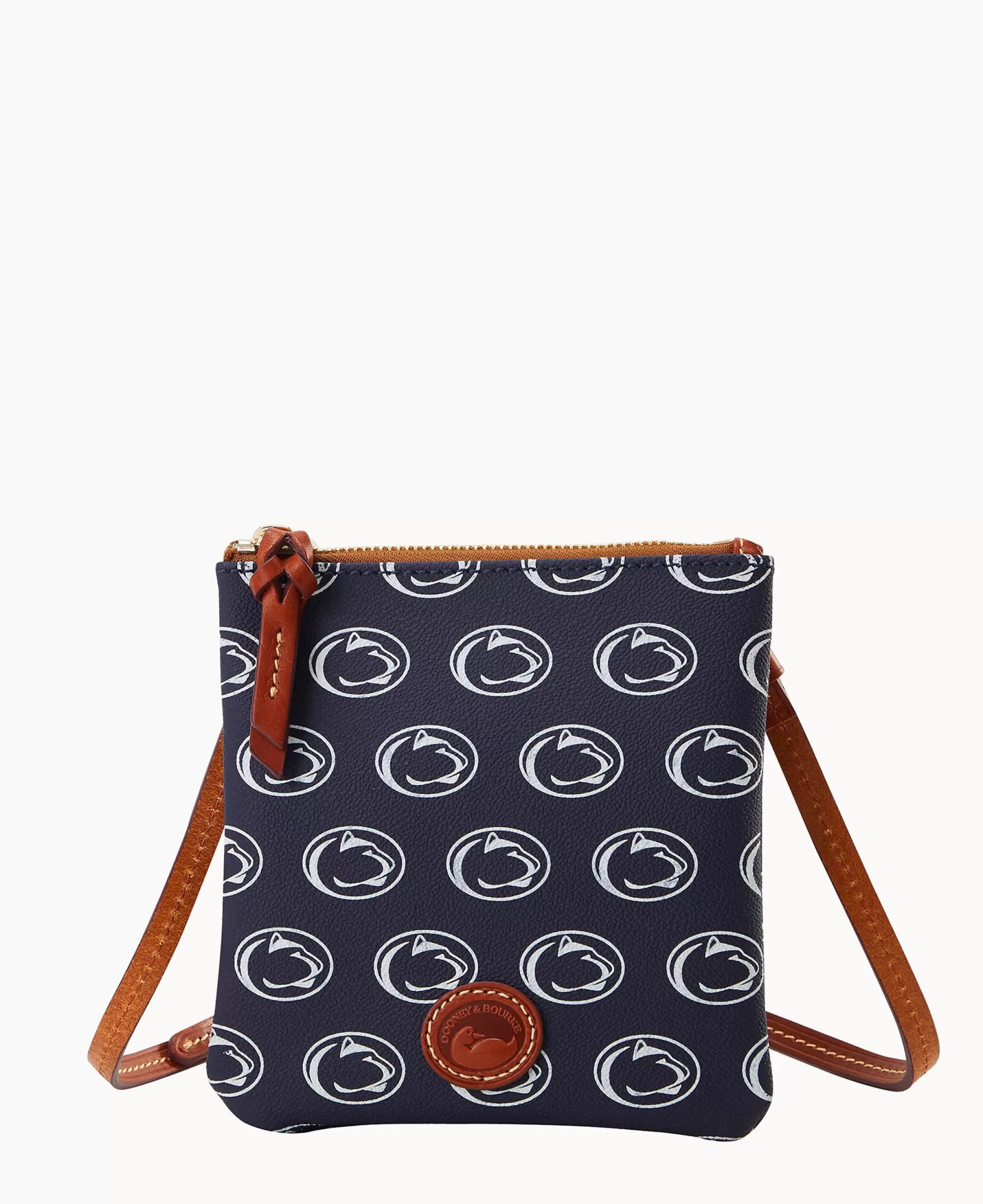 Dooney & Bourke Game Day Ready | Printed Fabric^Collegiate University Small North South Top Zip Crossbody