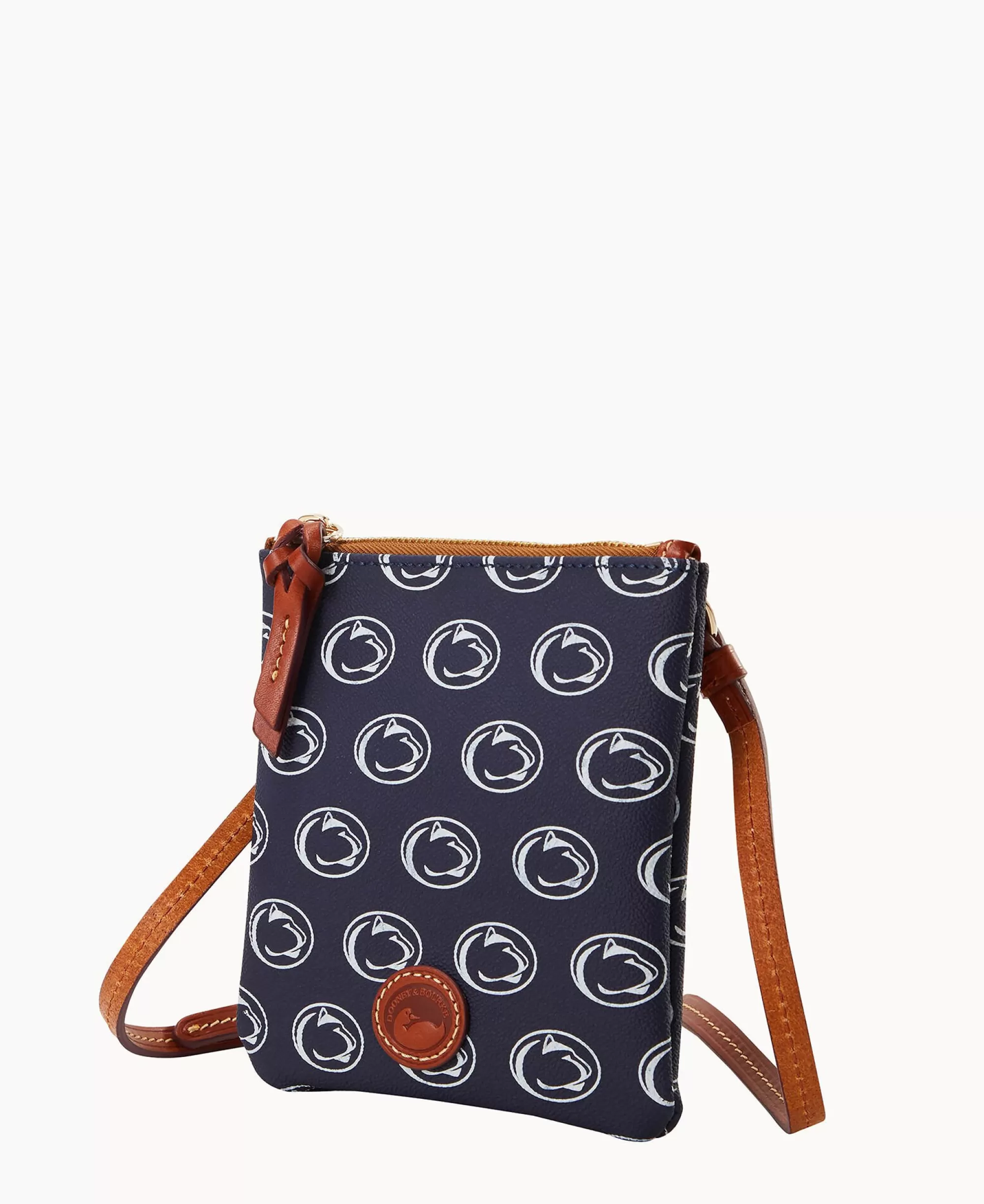 Dooney & Bourke Game Day Ready | Printed Fabric^Collegiate University Small North South Top Zip Crossbody