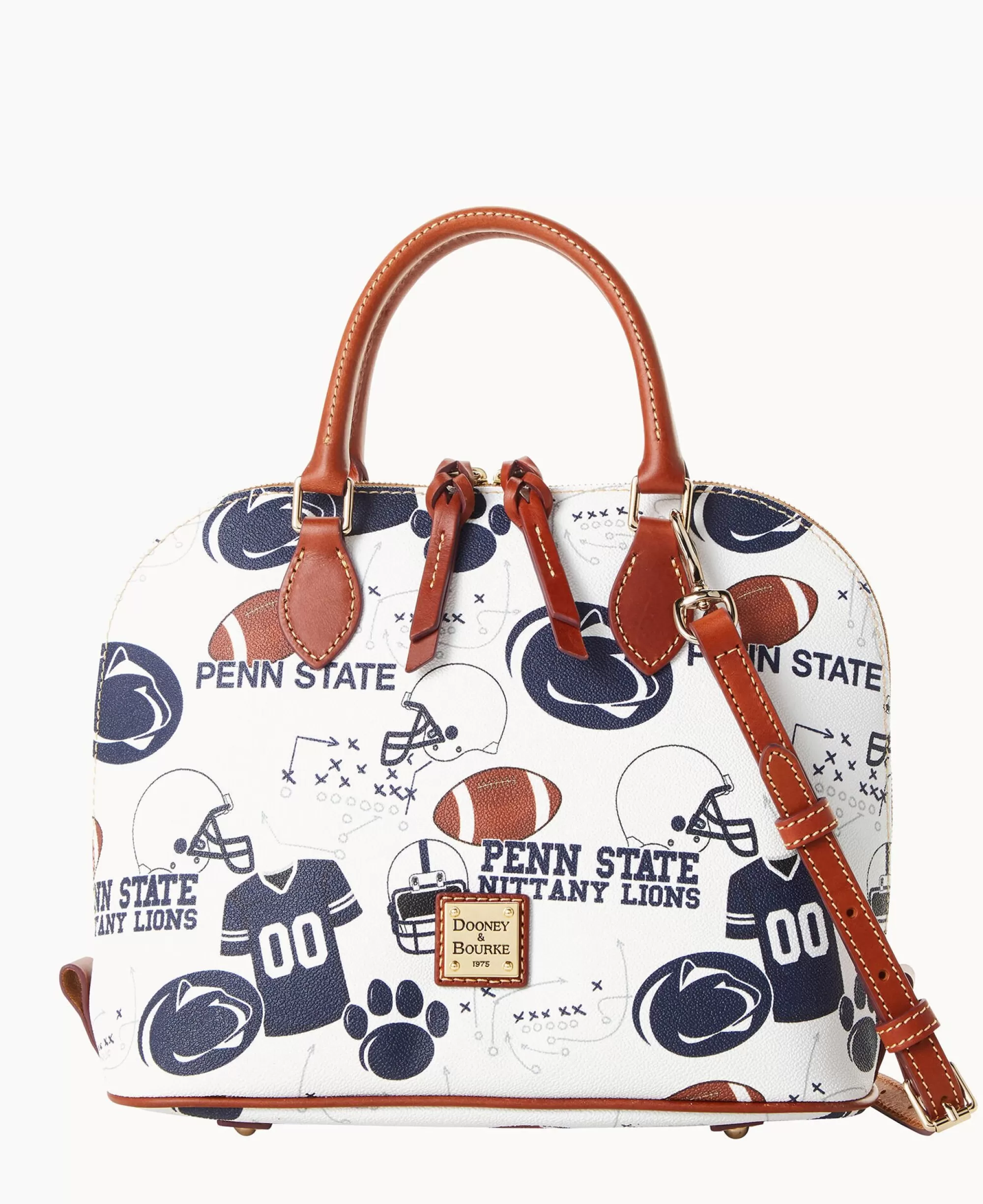 Dooney & Bourke Game Day Ready | Printed Fabric^Collegiate University Zip Zip Satchel