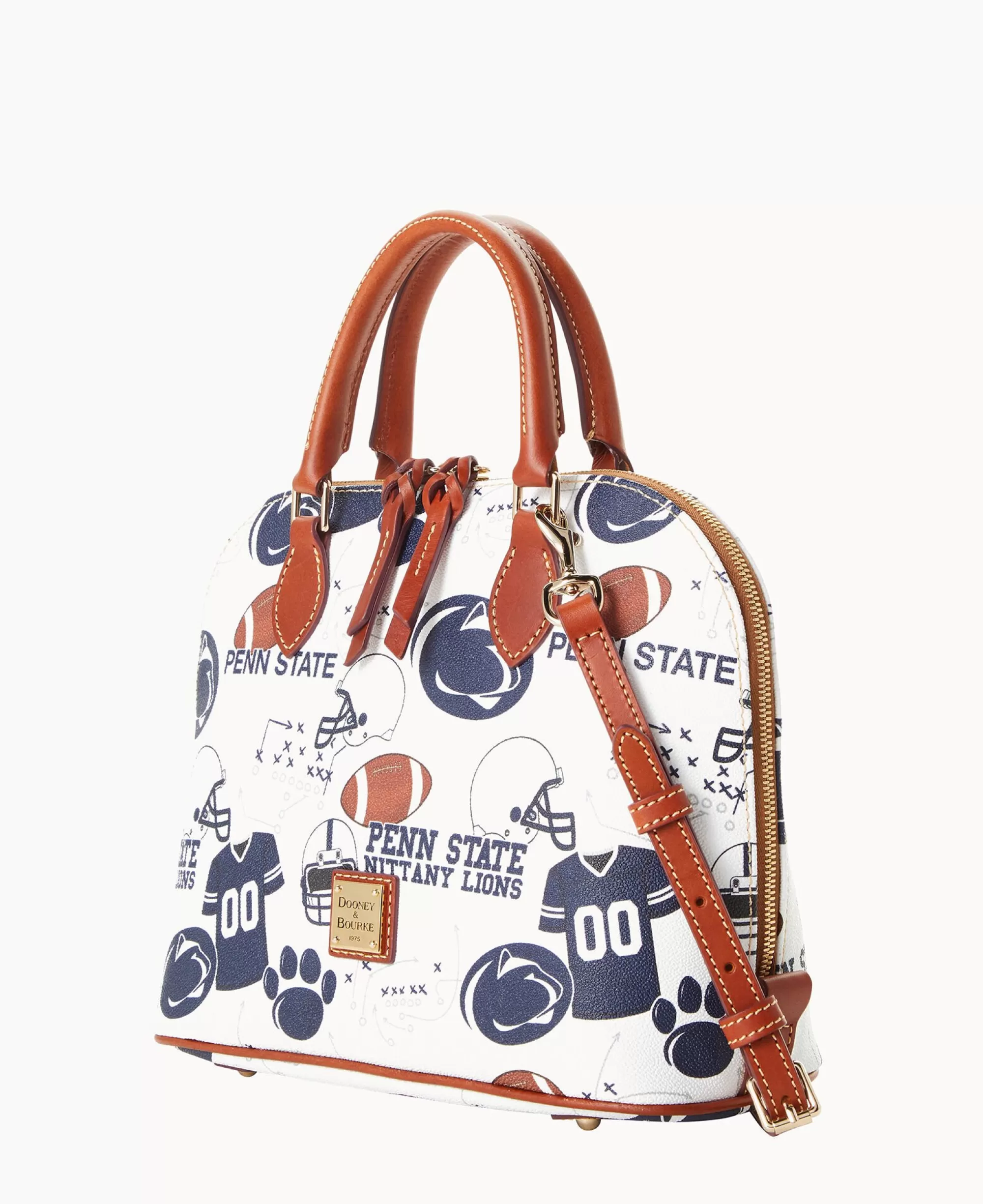 Dooney & Bourke Game Day Ready | Printed Fabric^Collegiate University Zip Zip Satchel