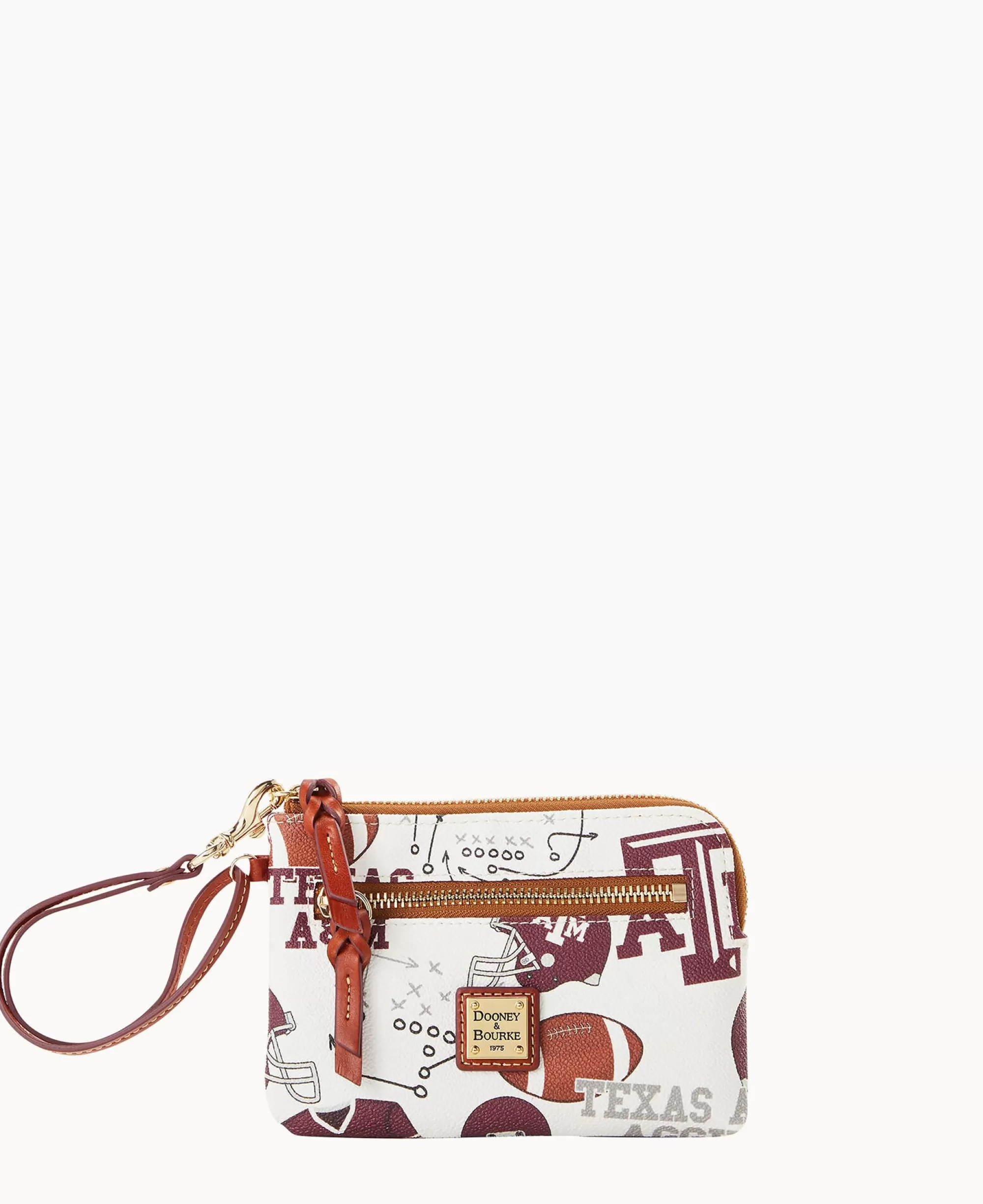 Dooney & Bourke Grab and Go | Wristlets^Collegiate Texas Achr(38)M University Zip Around Wristlet