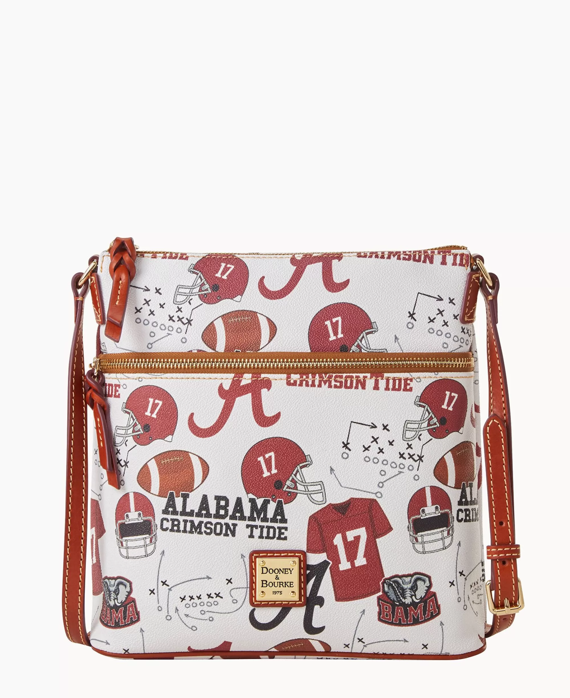 Dooney & Bourke Game Day Ready | Printed Fabric^Collegiate University of Alabama Crossbody