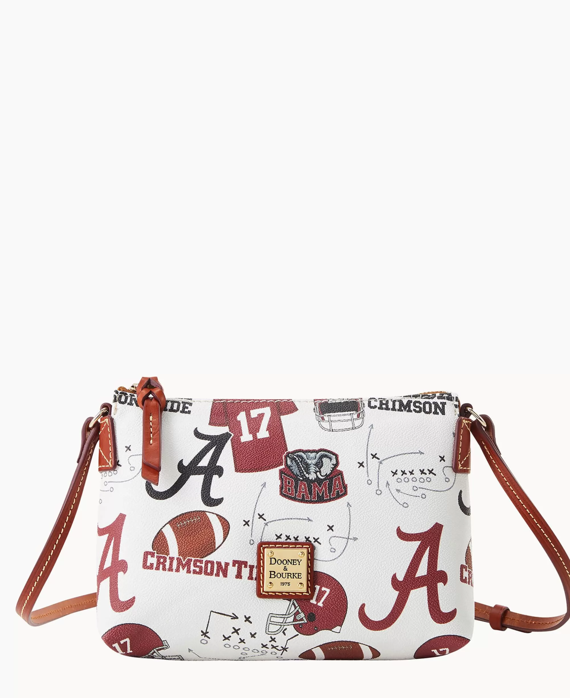 Dooney & Bourke Game Day Ready | Printed Fabric^Collegiate University of Alabama Crossbody Pouchette