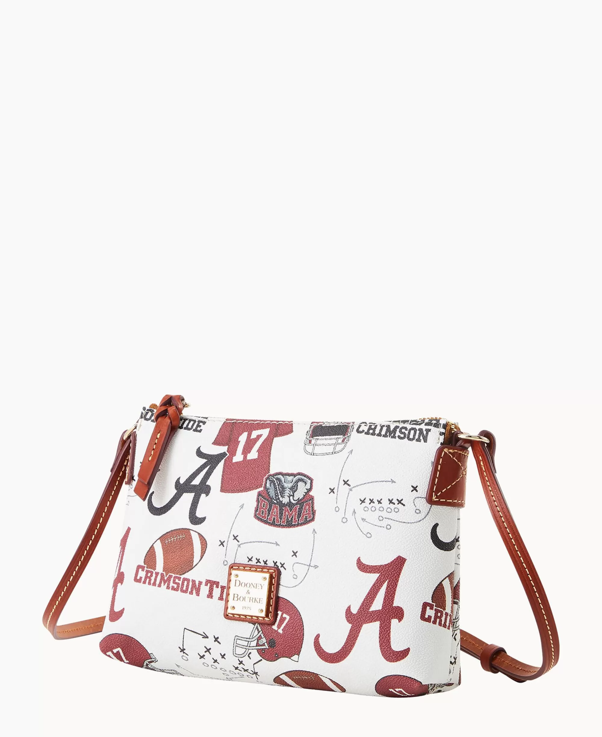 Dooney & Bourke Game Day Ready | Printed Fabric^Collegiate University of Alabama Crossbody Pouchette