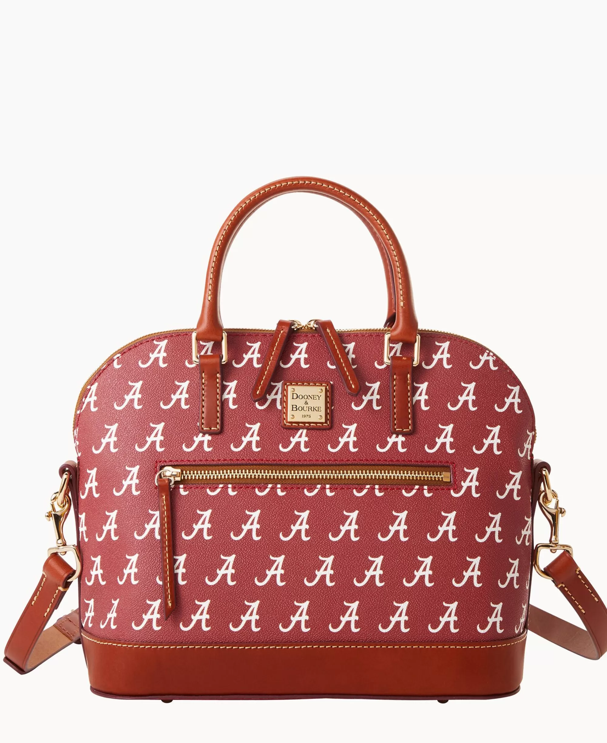 Dooney & Bourke Game Day Ready | Printed Fabric^Collegiate University of Alabama Domed Zip Satchel