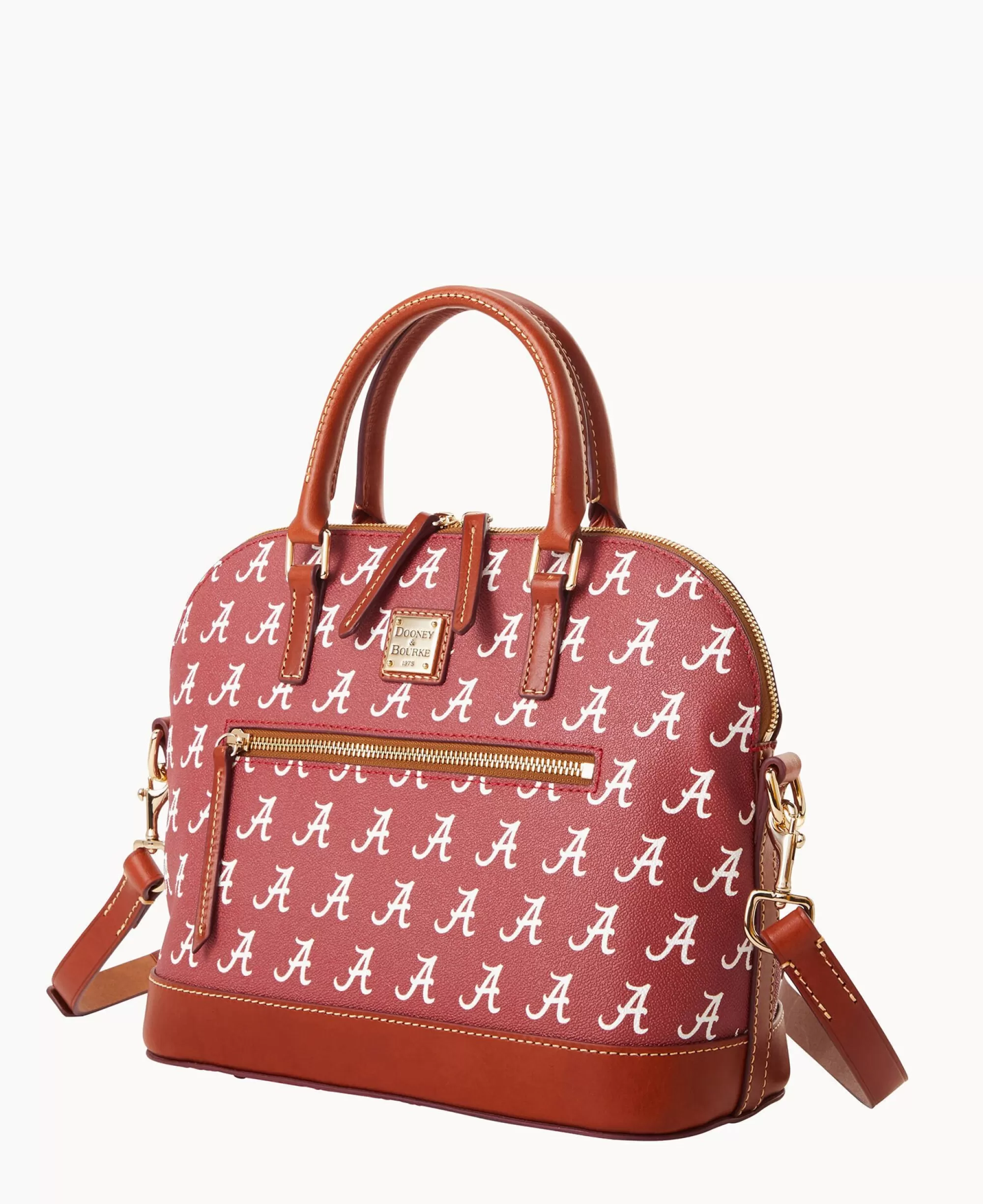 Dooney & Bourke Game Day Ready | Printed Fabric^Collegiate University of Alabama Domed Zip Satchel