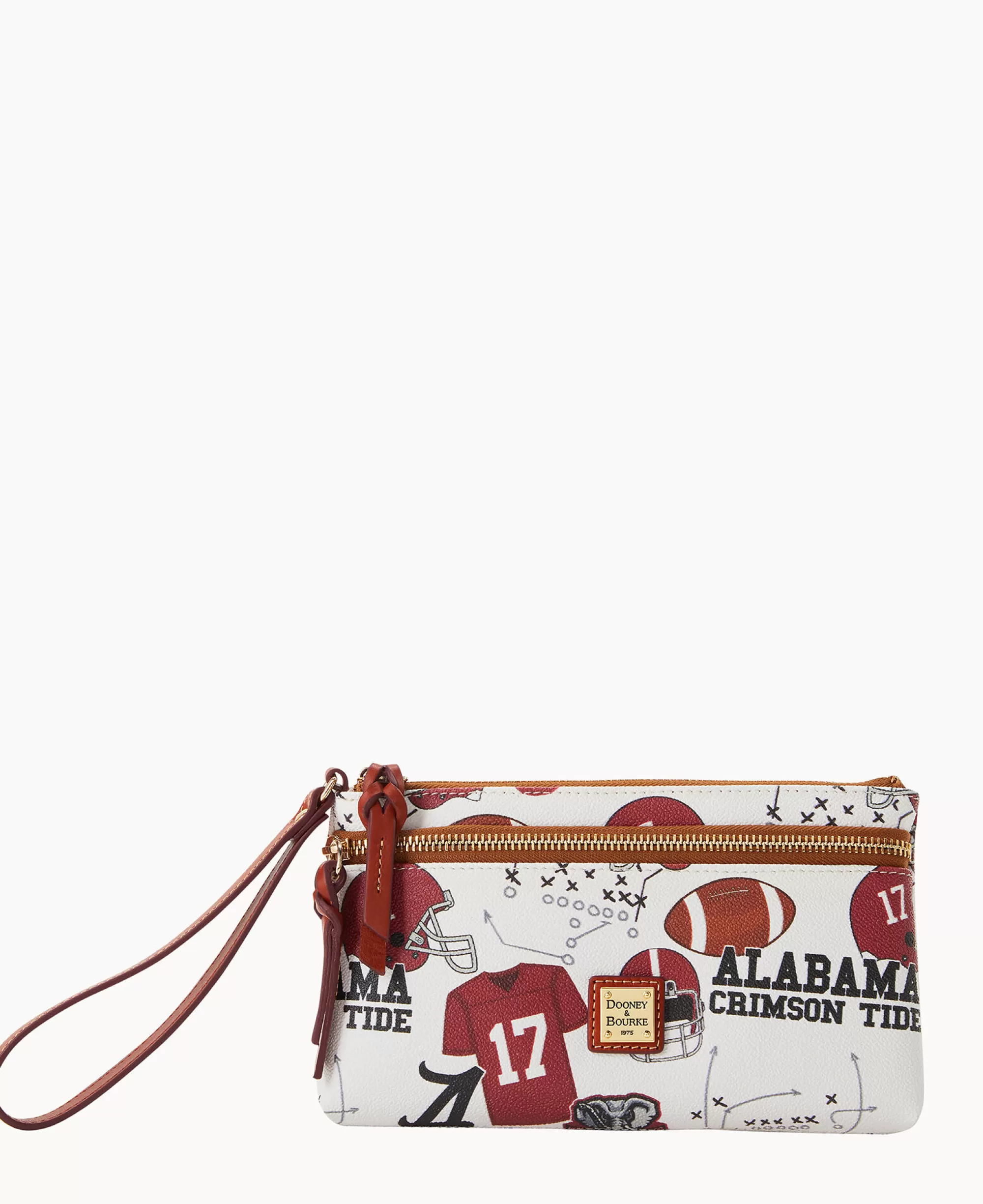 Dooney & Bourke Grab and Go | Wristlets^Collegiate a Double Zip Wristlet