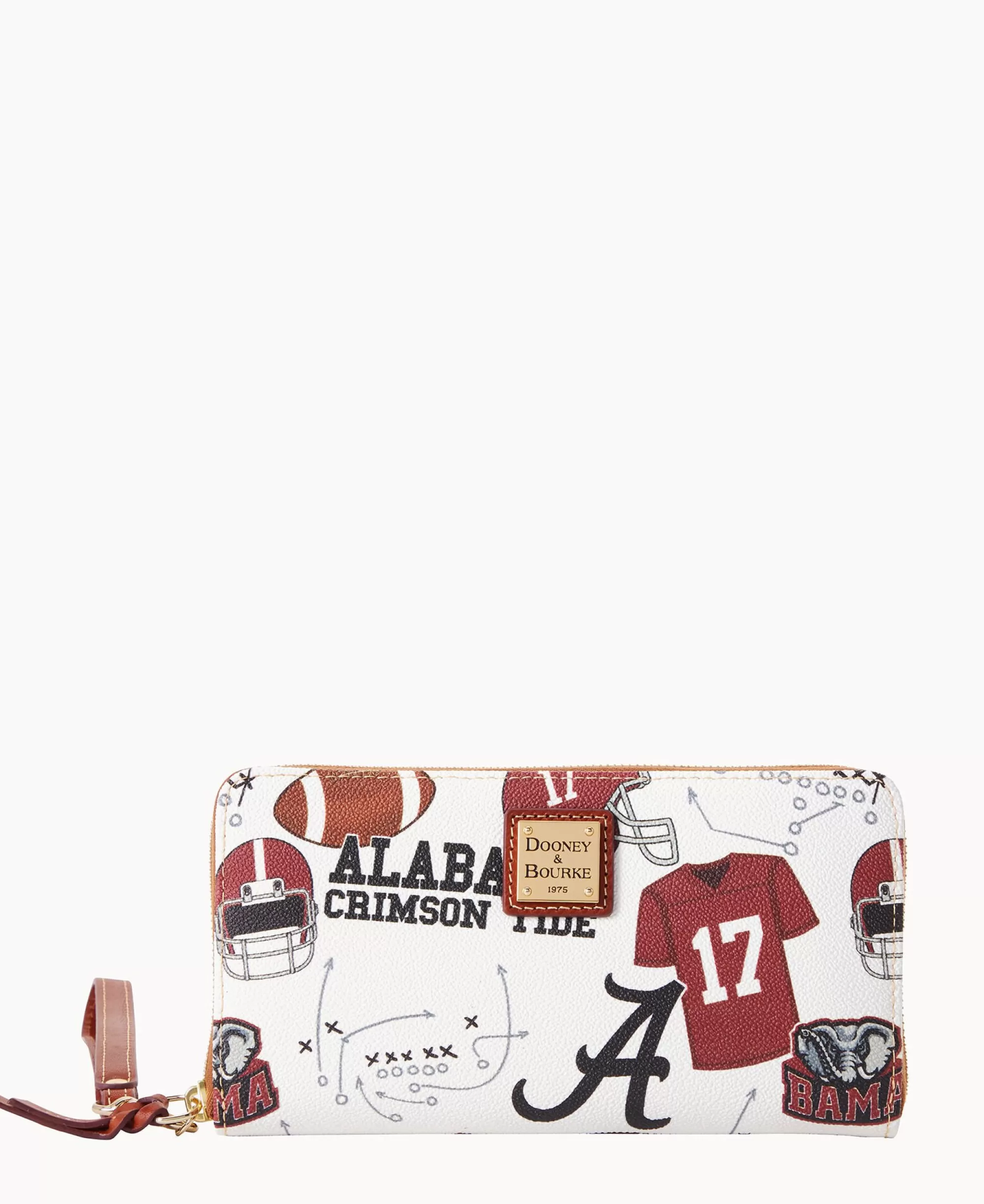 Dooney & Bourke Grab and Go | Wristlets^Collegiate University of Large Zip Around Wristlet