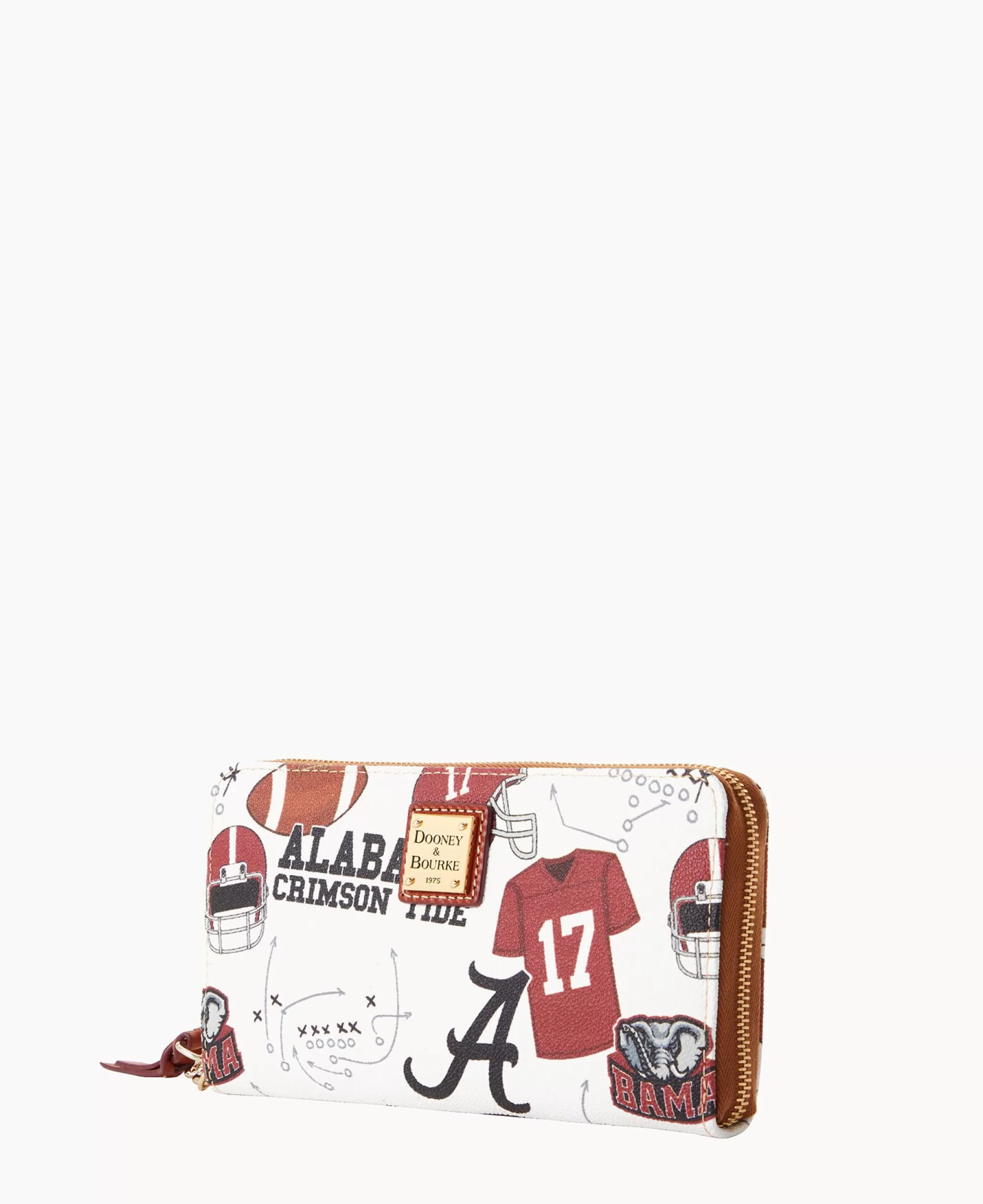 Dooney & Bourke Grab and Go | Wristlets^Collegiate University of Large Zip Around Wristlet