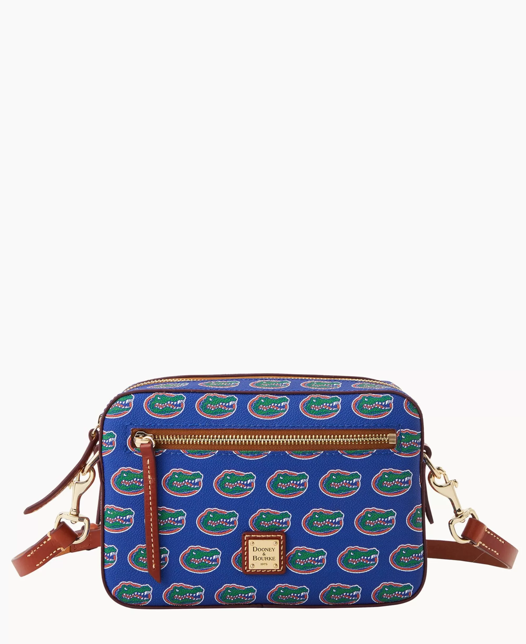 Dooney & Bourke Game Day Ready | Printed Fabric^Collegiate University of Florida Camera Zip Crossbody