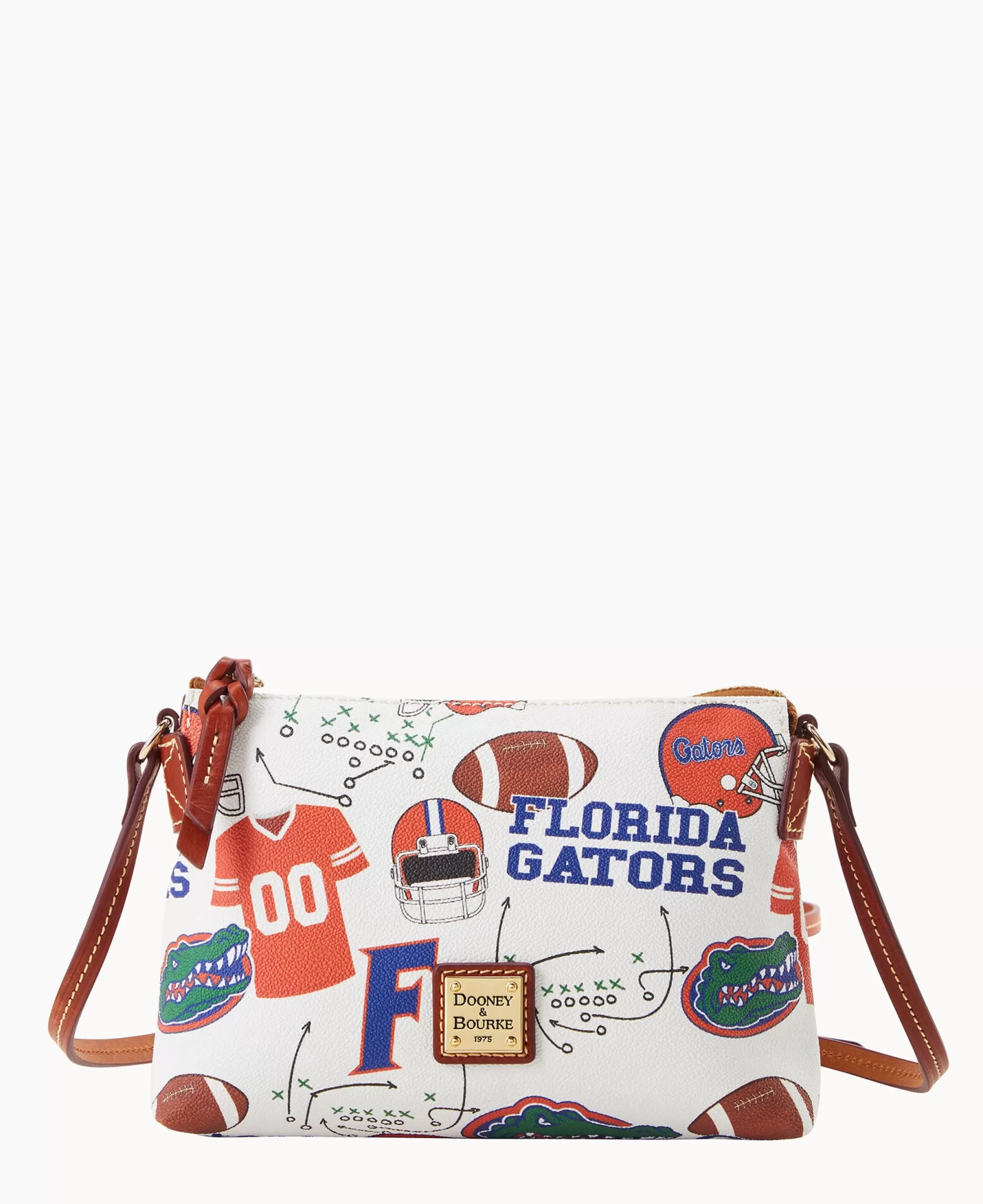 Dooney & Bourke Game Day Ready | Printed Fabric^Collegiate University of Florida Crossbody Pouchette