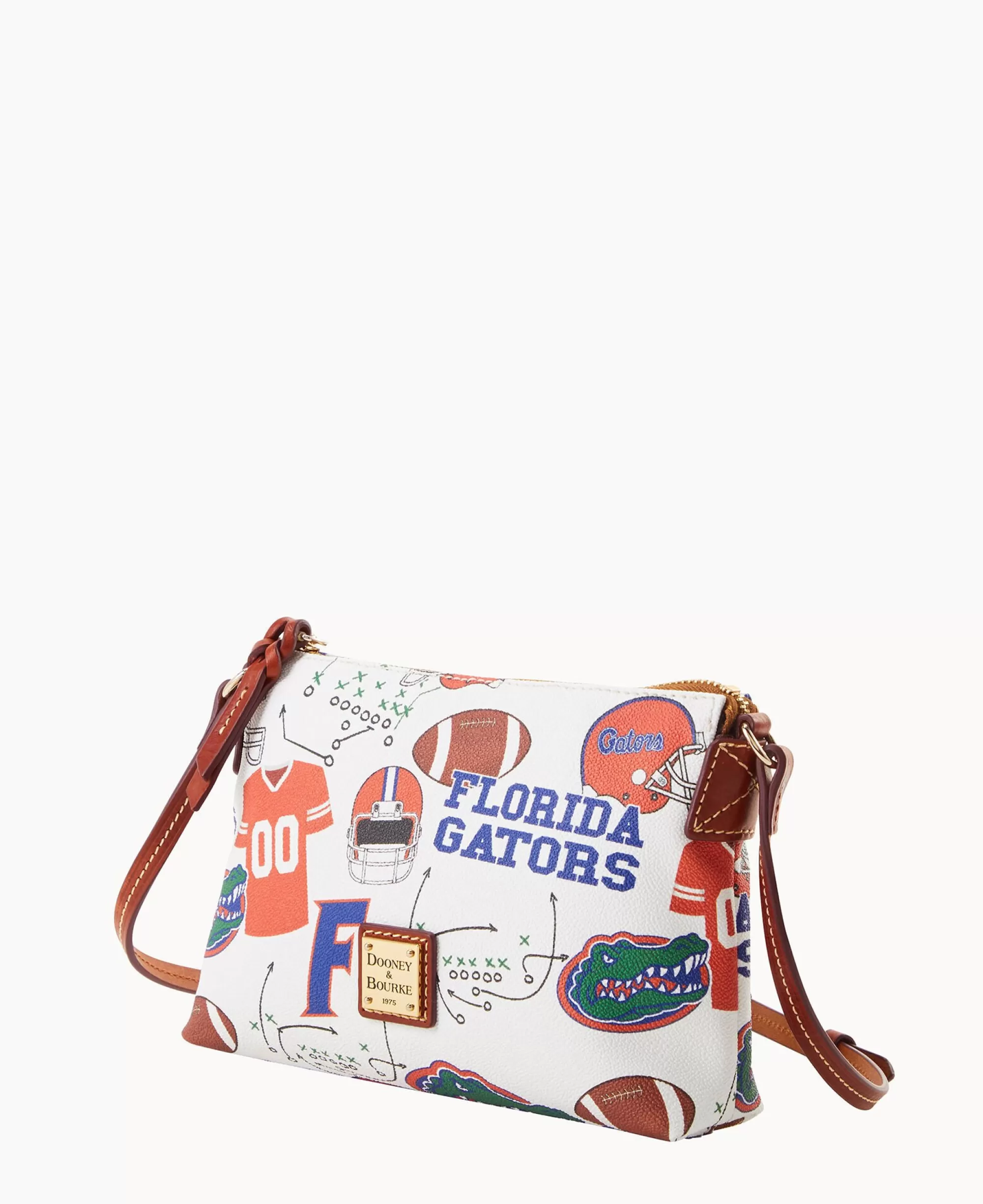 Dooney & Bourke Game Day Ready | Printed Fabric^Collegiate University of Florida Crossbody Pouchette